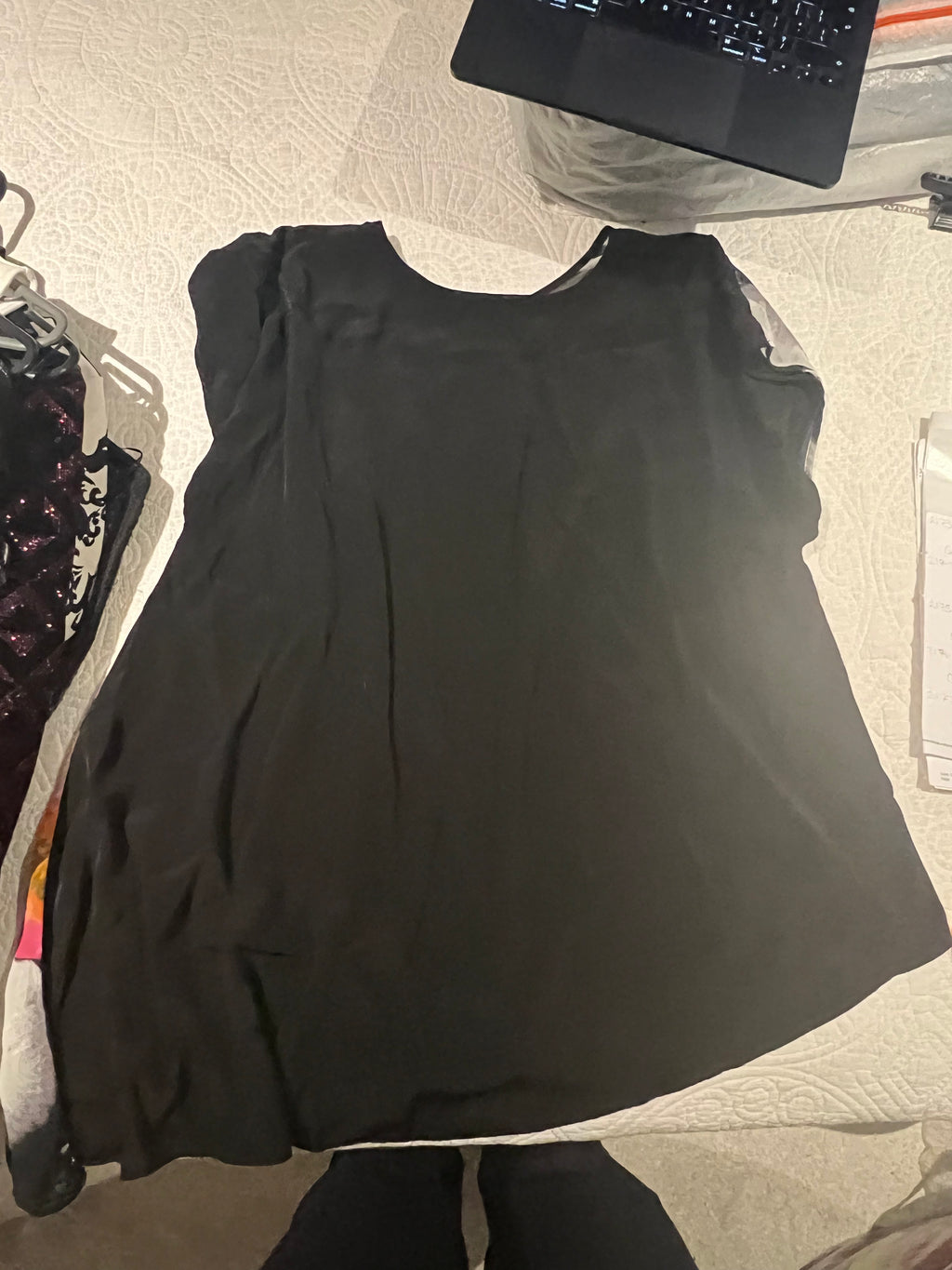 Black/white stripped top