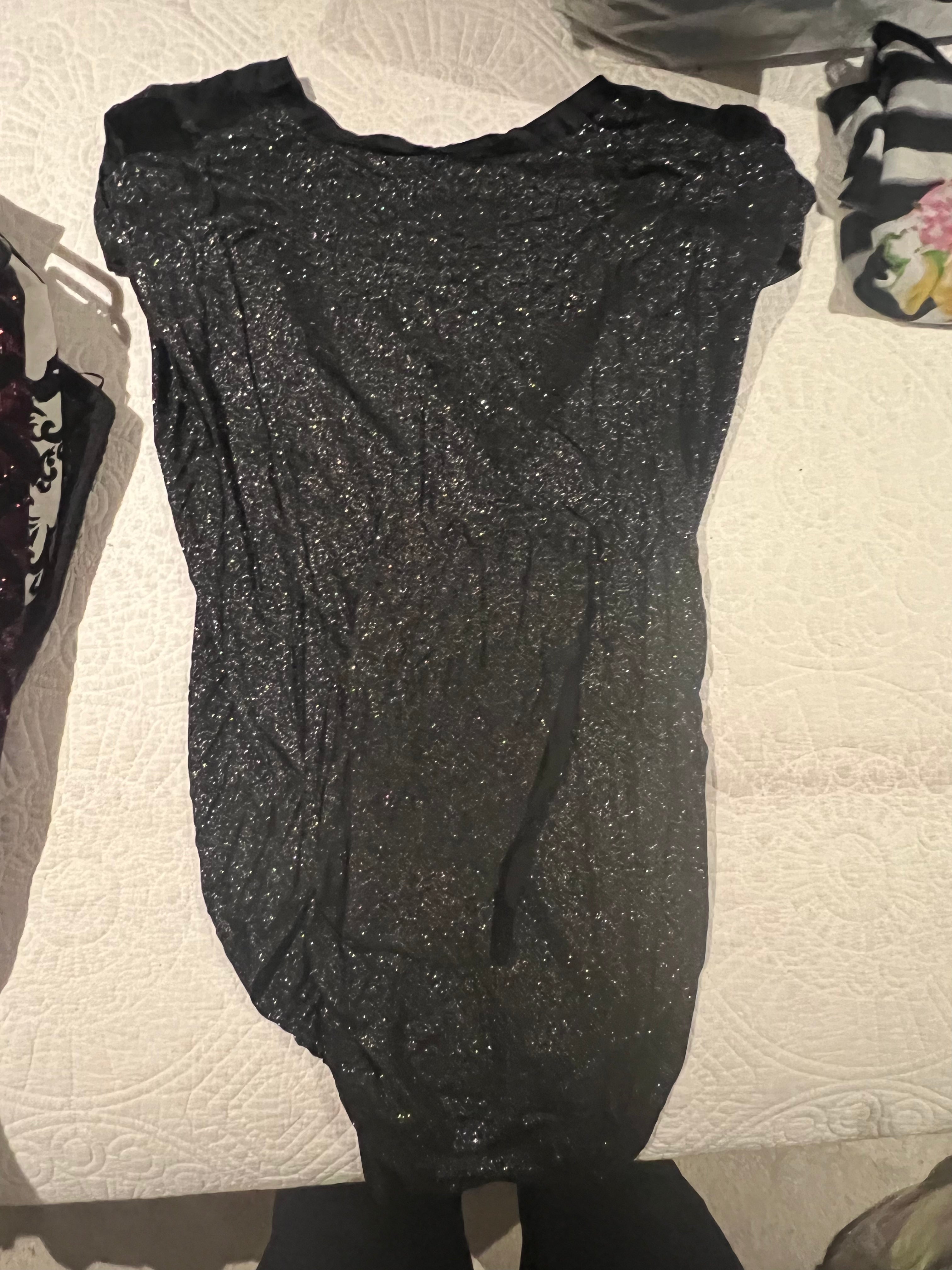 Black glitter Ted Baker top
