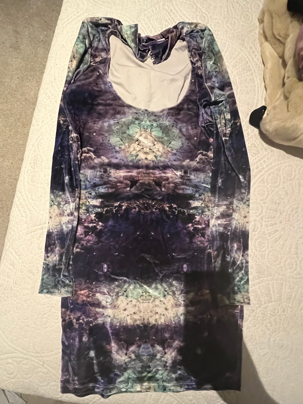 Multi coloured long sleeve dress