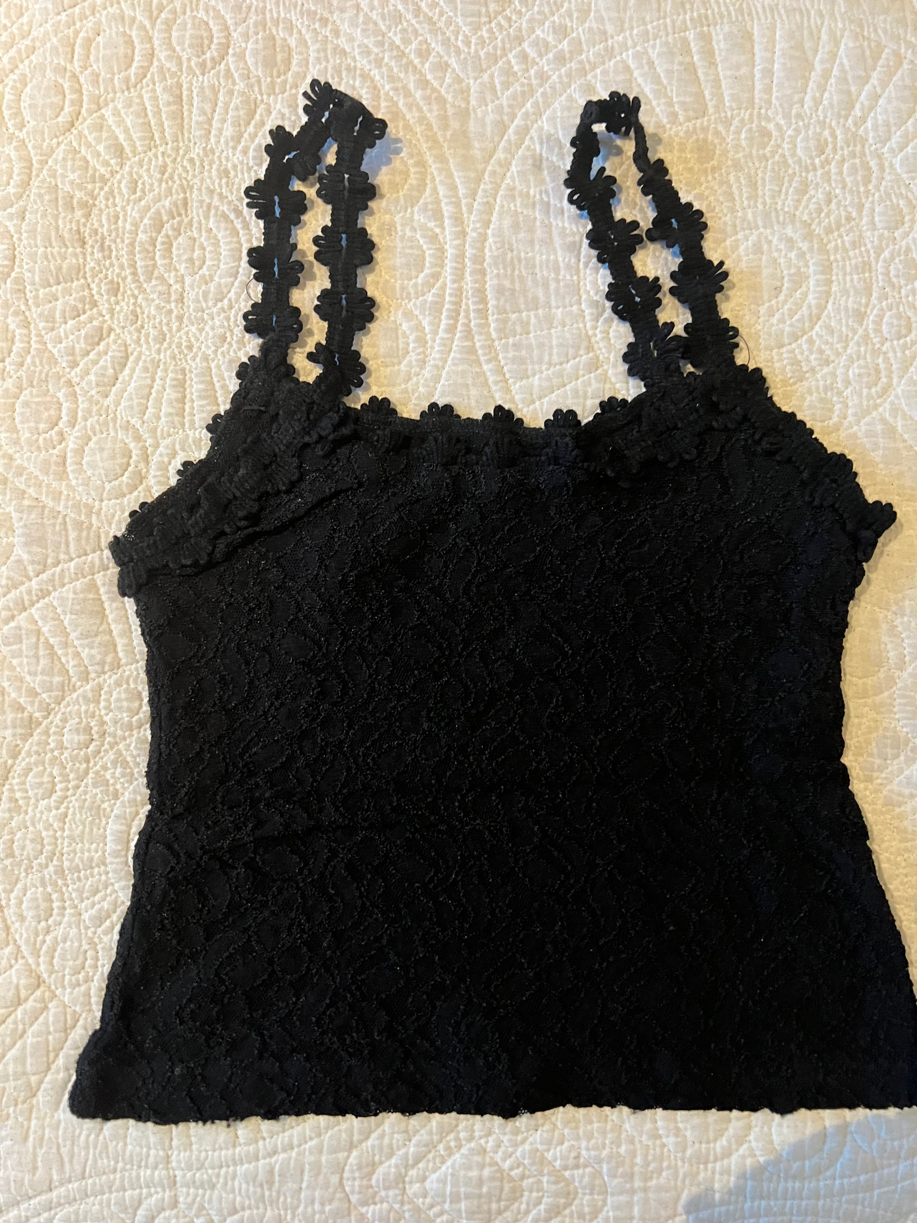 Black vest top