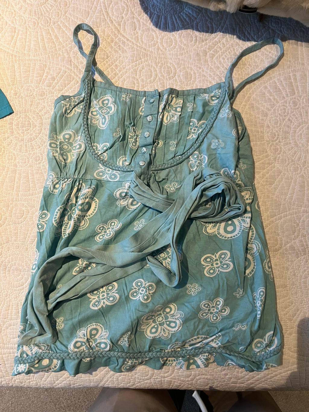 Blue vest top