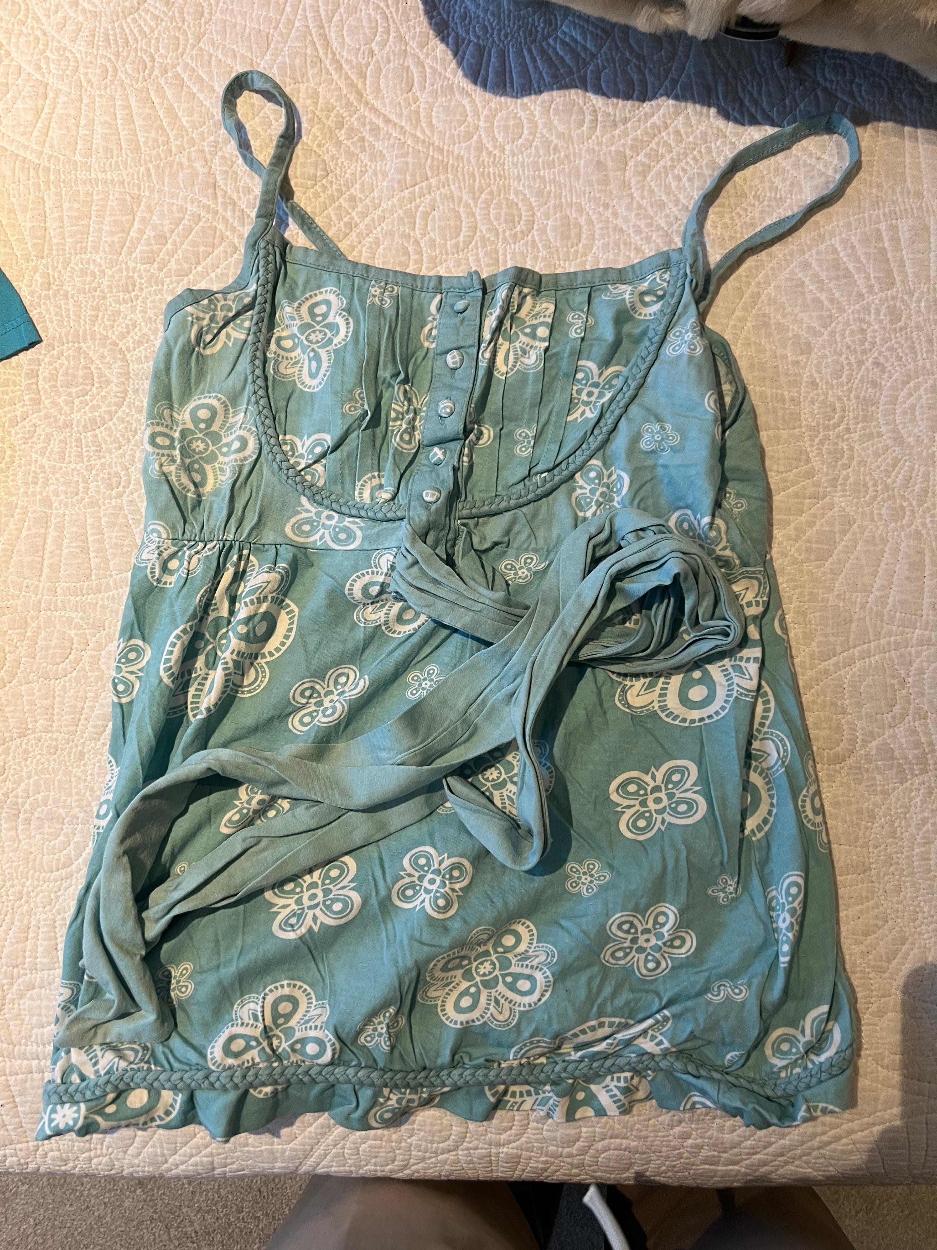 Blue vest top