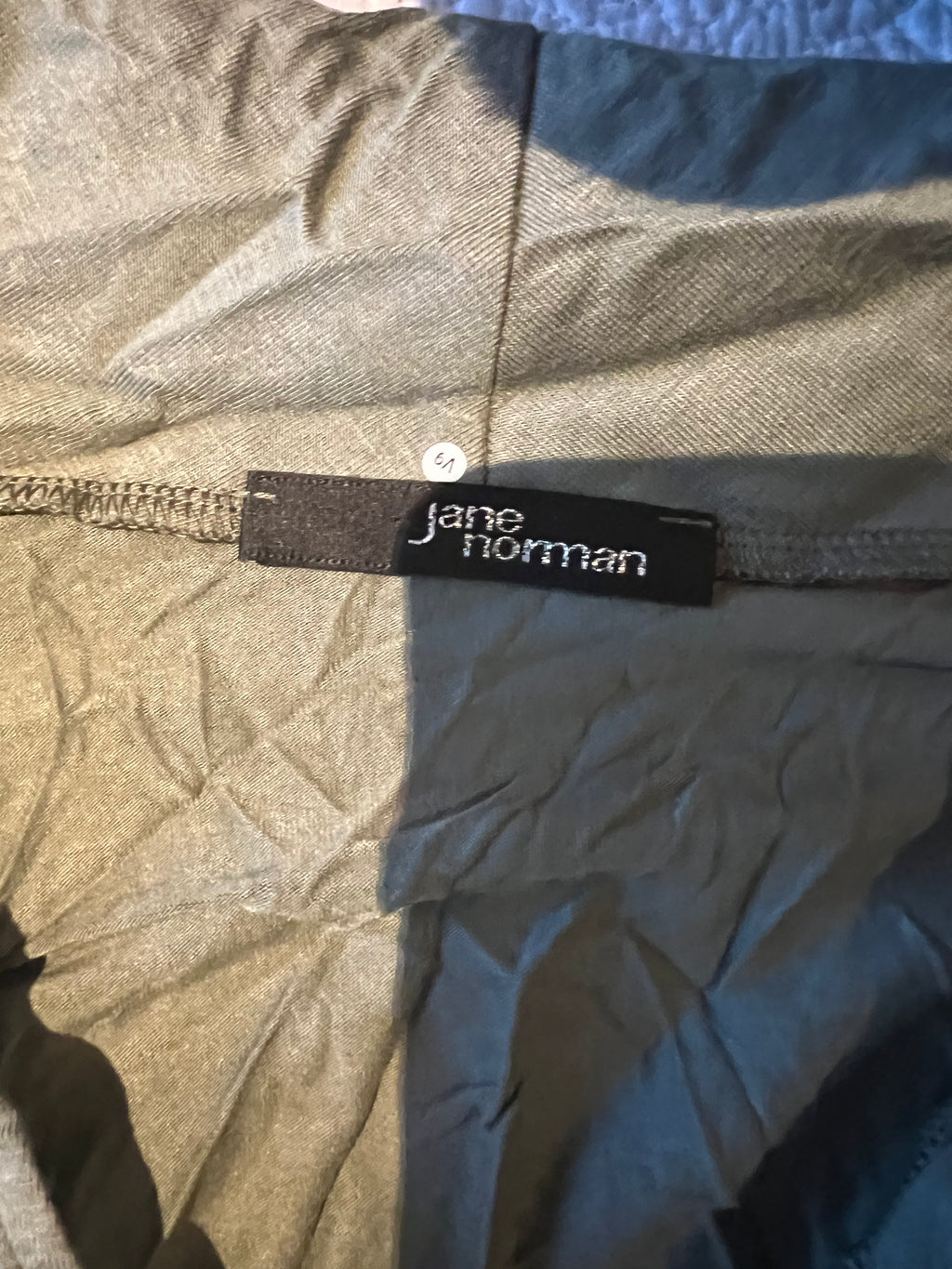 Khaki Jane Norman top