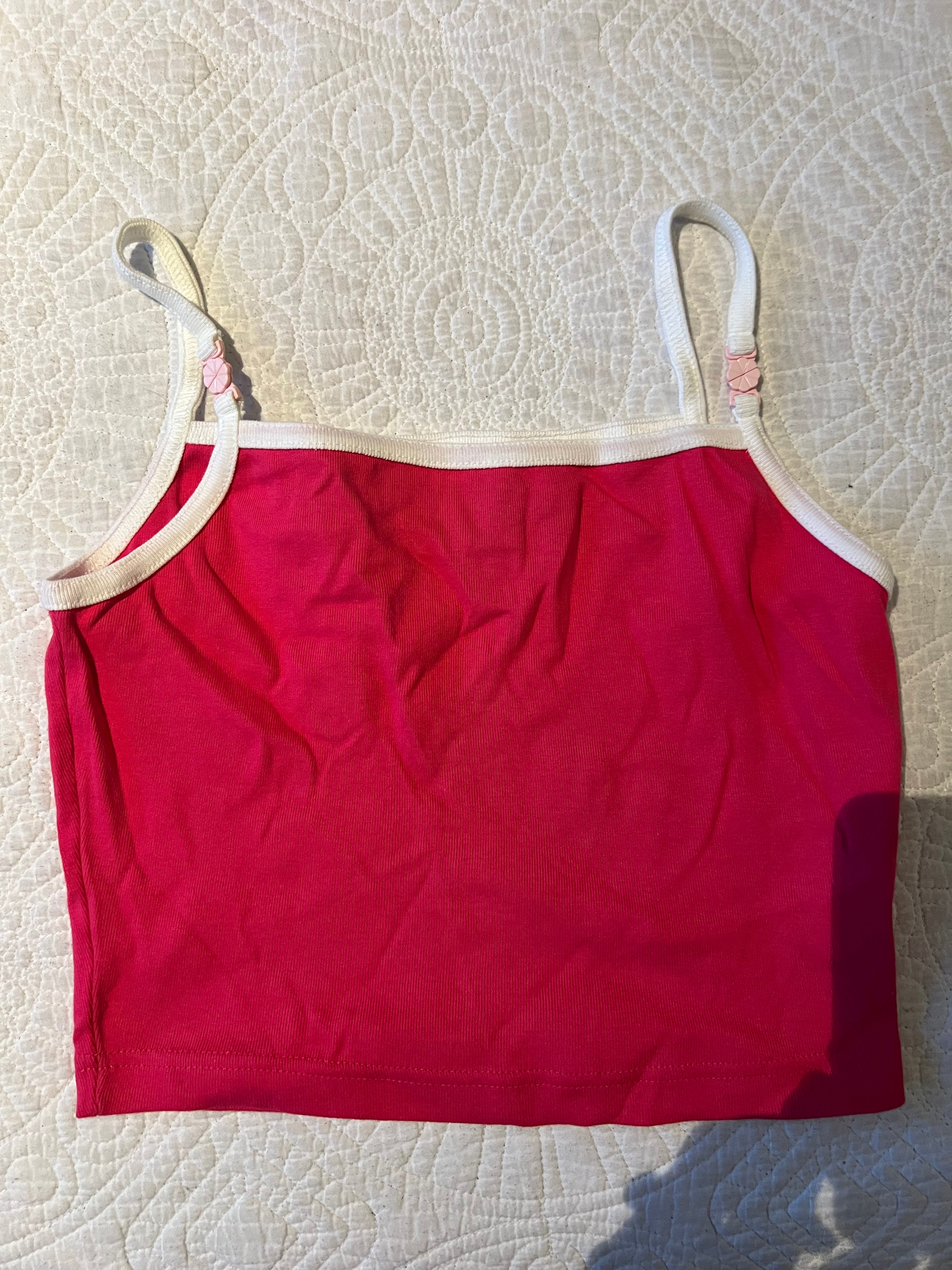 Red crop top