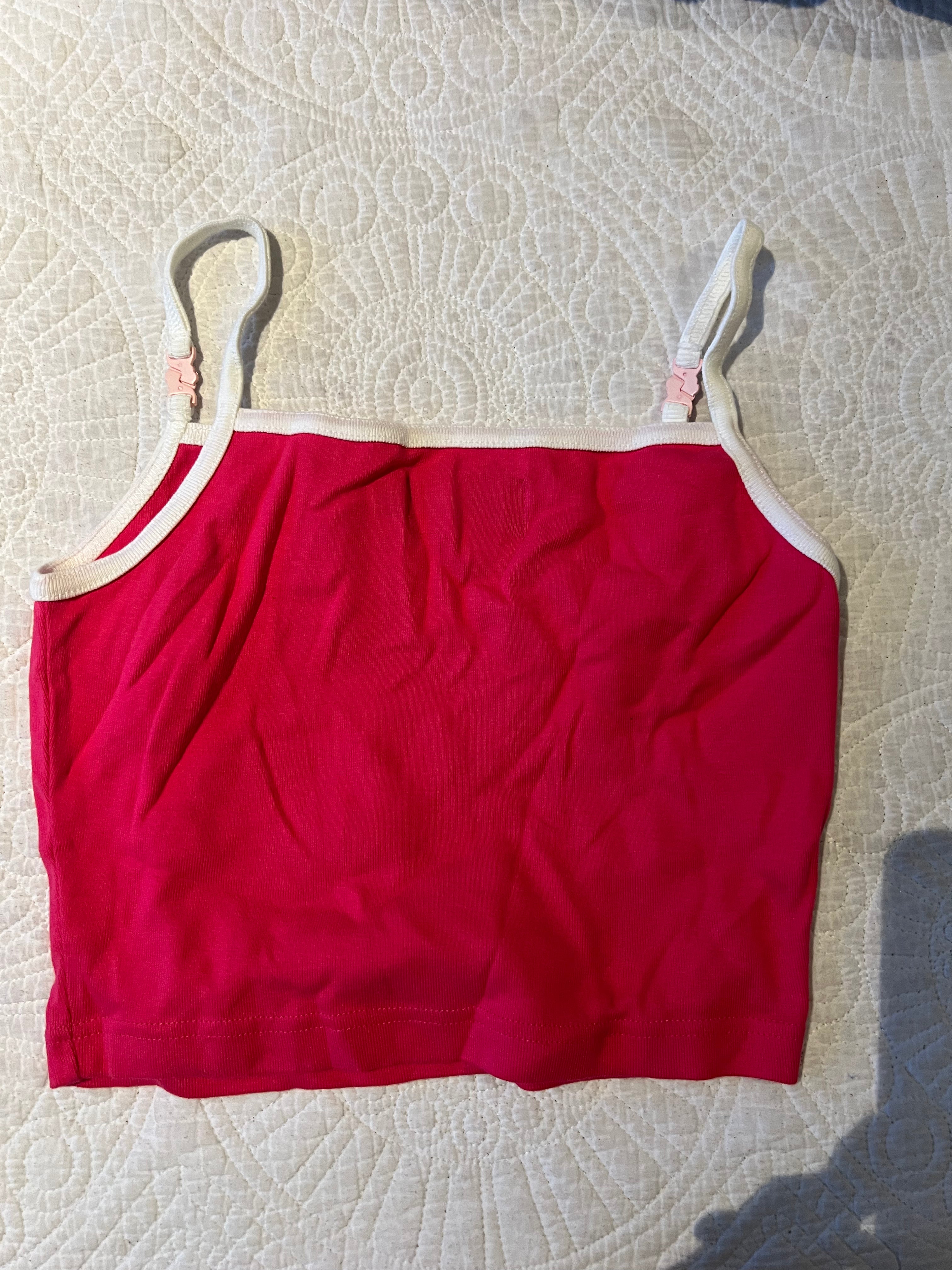 Red crop top