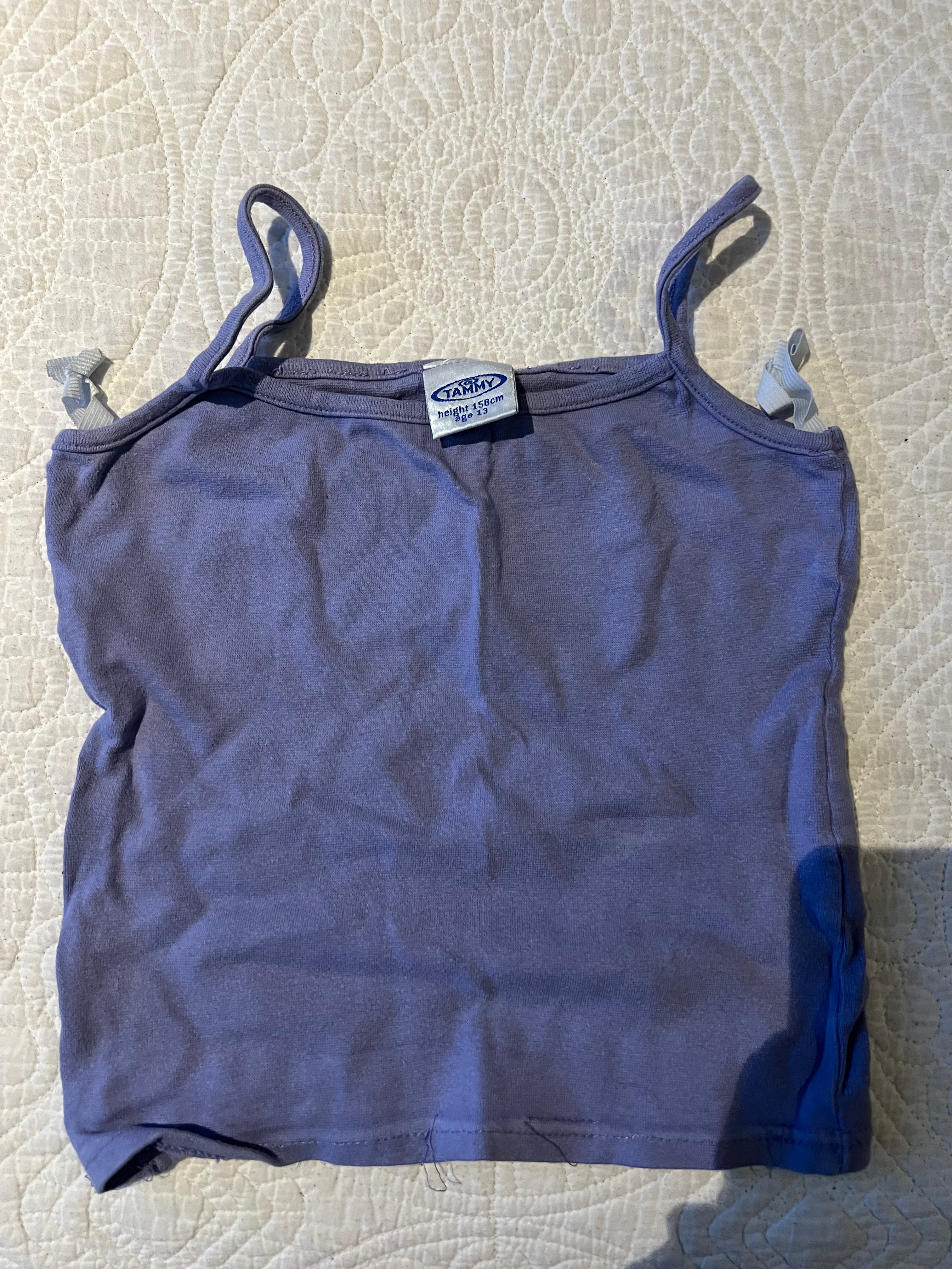 Purple crop top