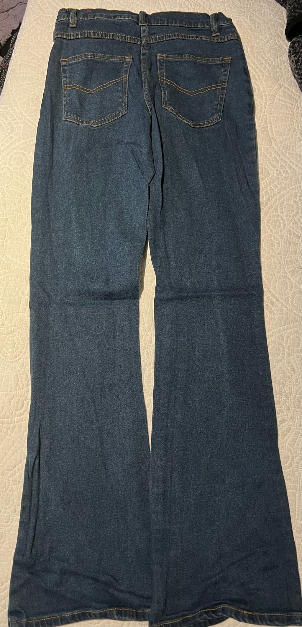 Dark blue jeans