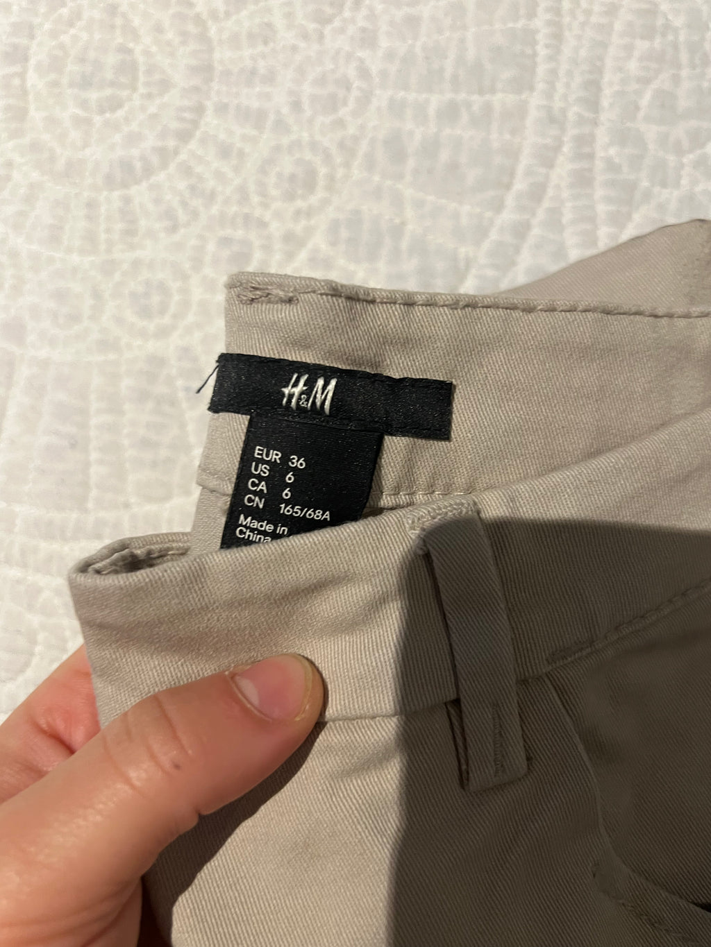 Beige skinny jeans