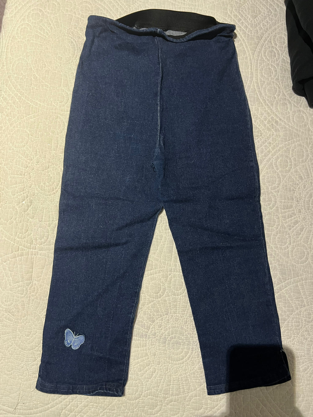 Blue jean capri's