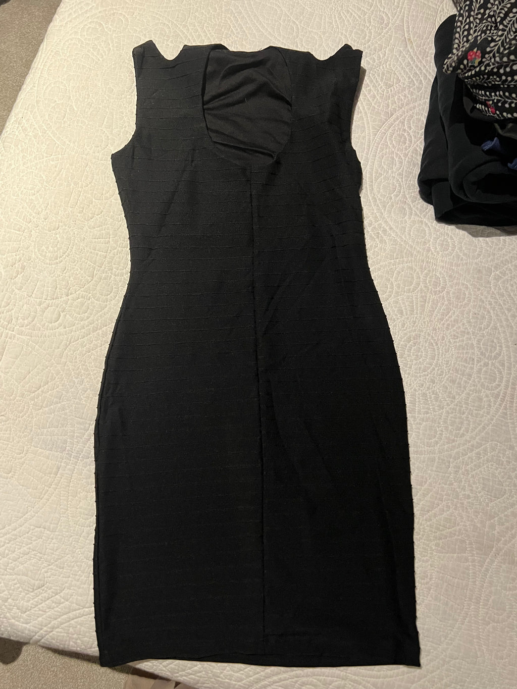 Black midi dress