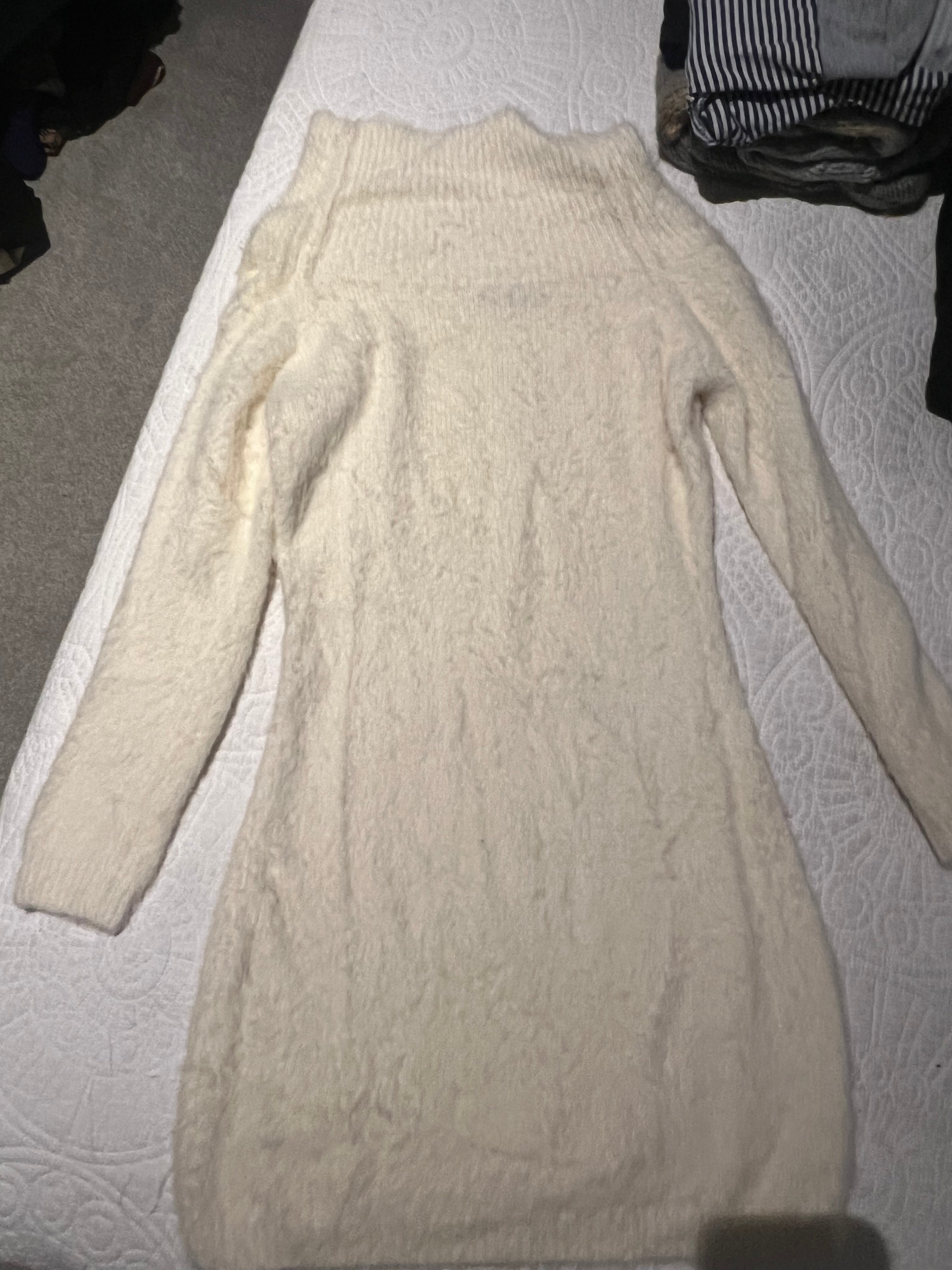 Cream jumper dress