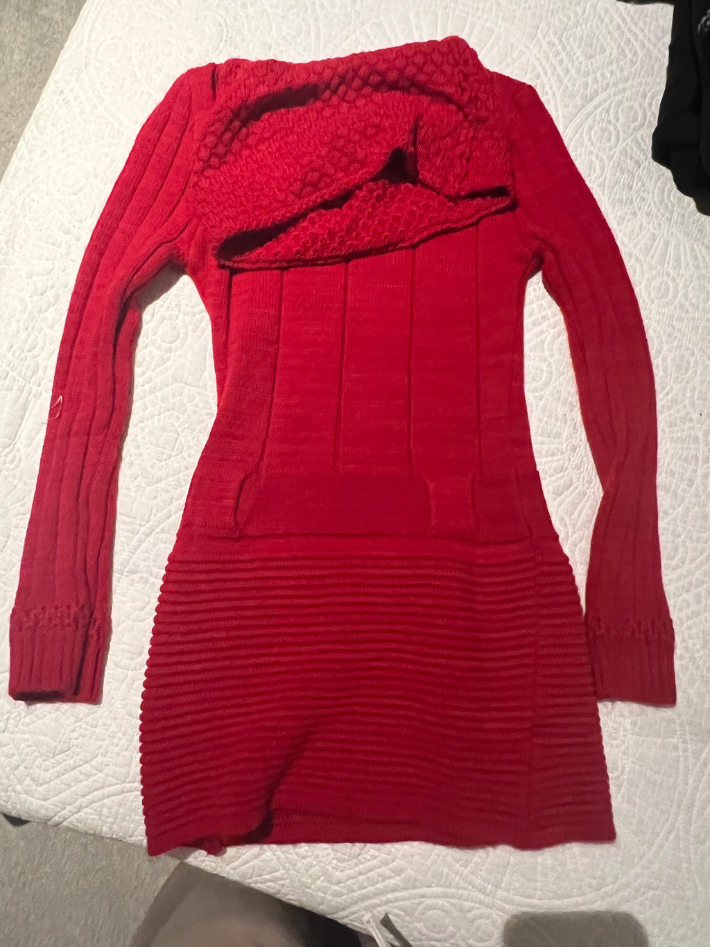 Red jumper dress