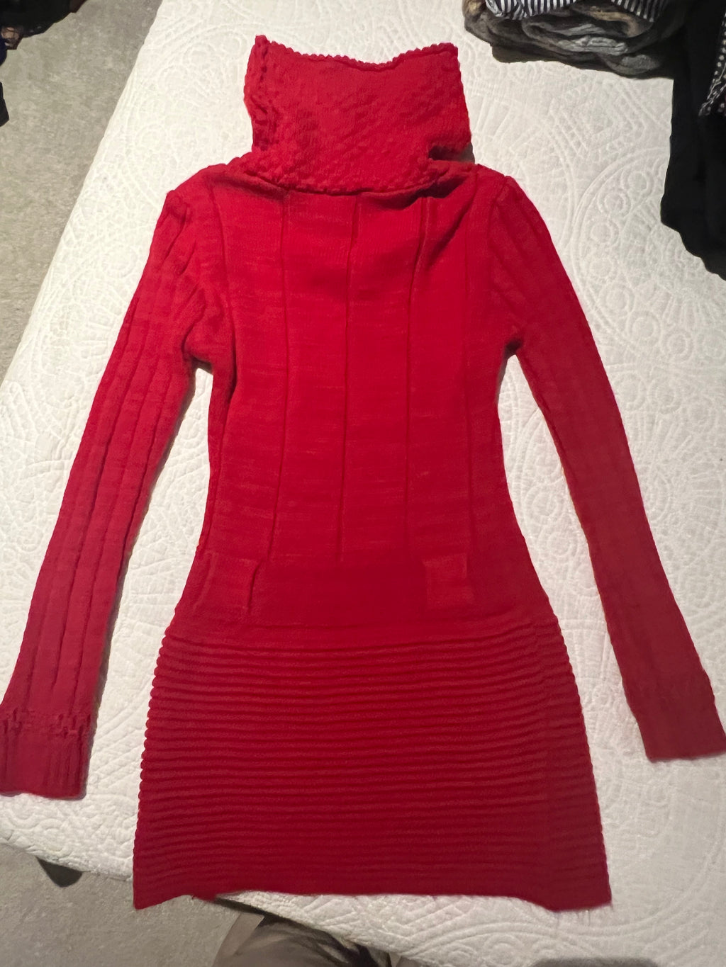 Red jumper dress