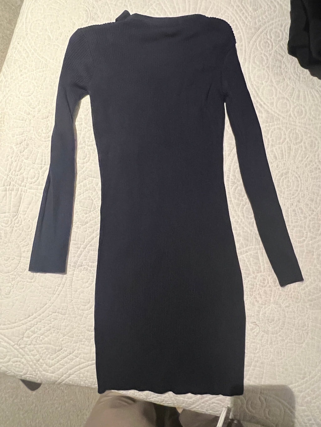 Navy cut out dress