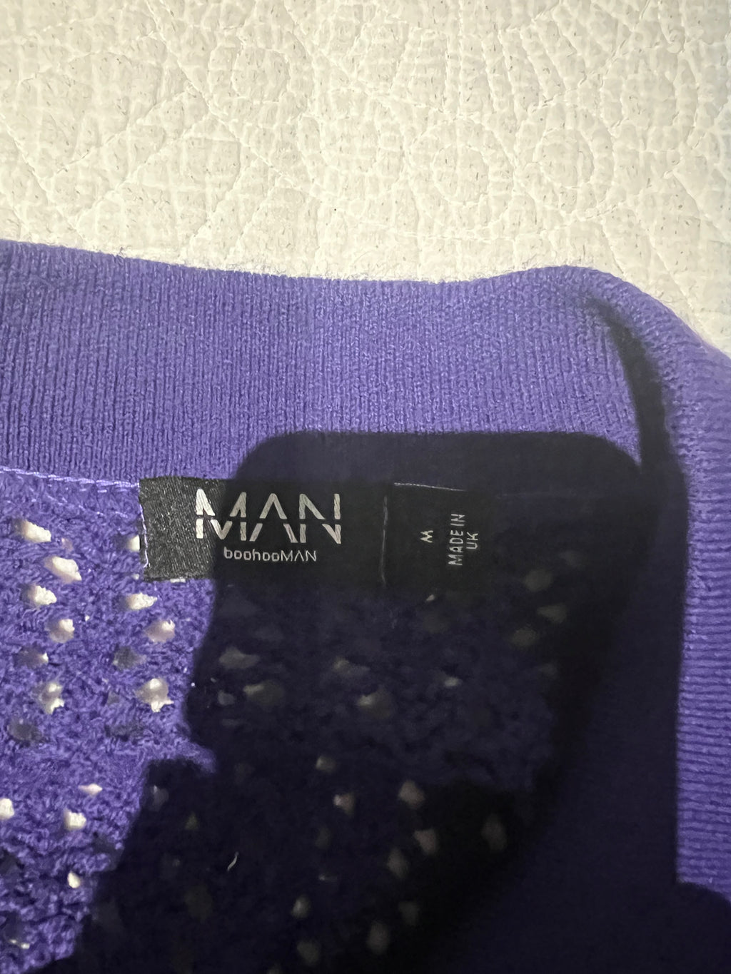 Purple crochet shirt