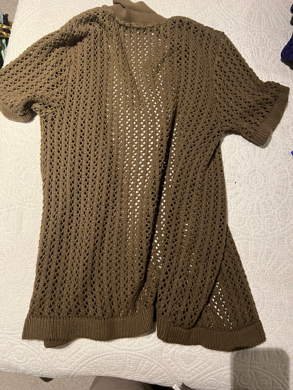 Brown crochet shirt