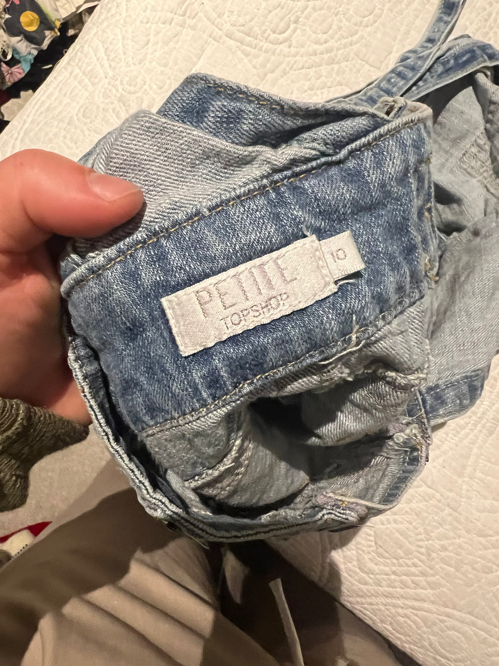 Denim dungarees