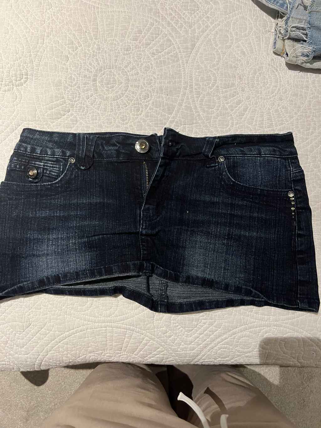 Demin mini skirt