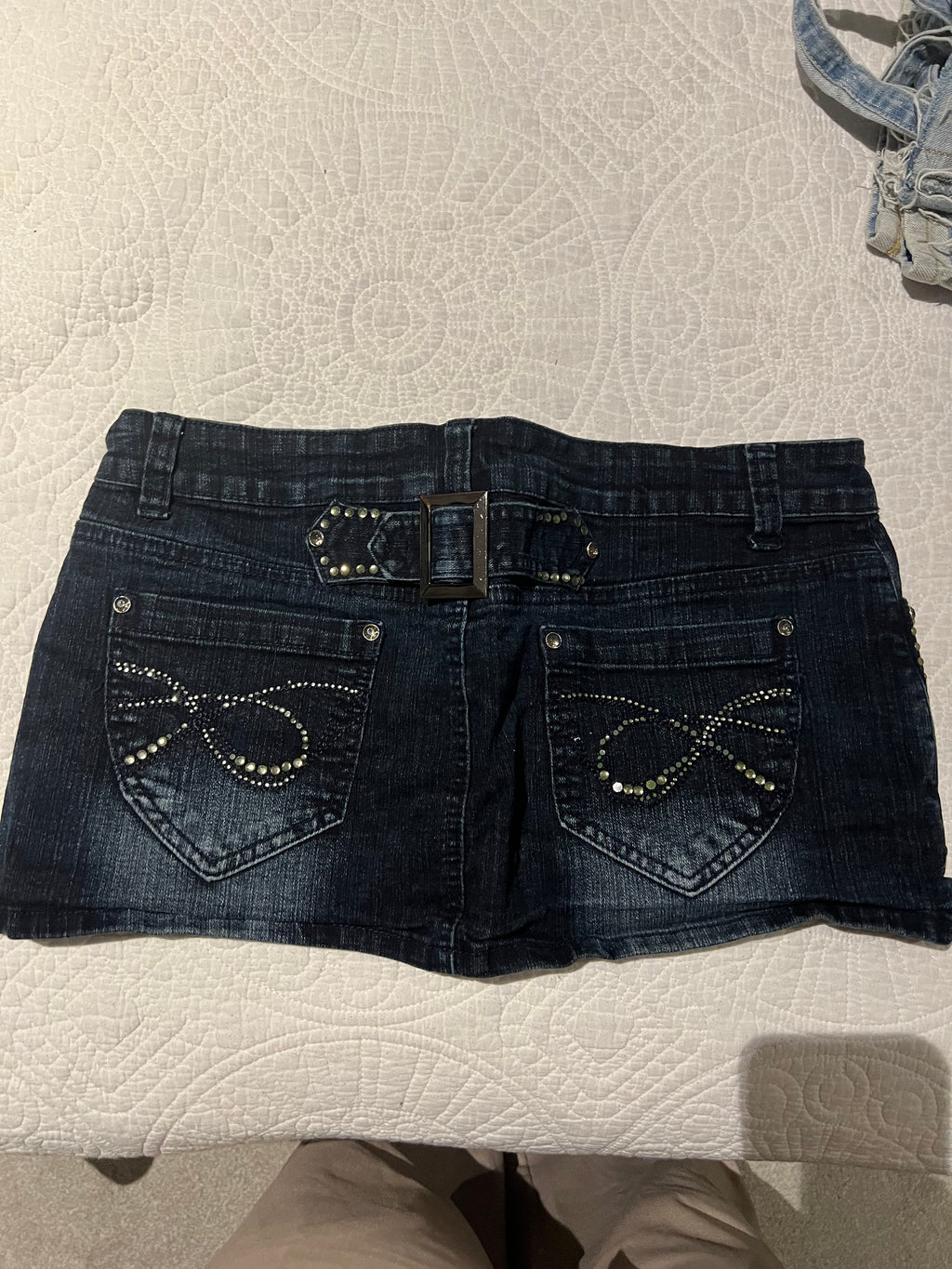 Demin mini skirt