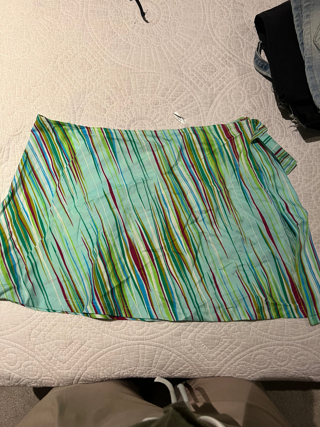 Multi coloured mini skirt