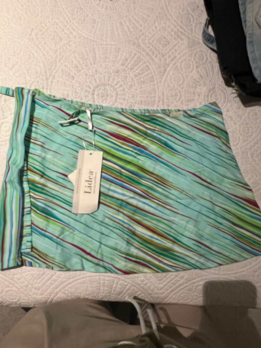 Multi coloured mini skirt