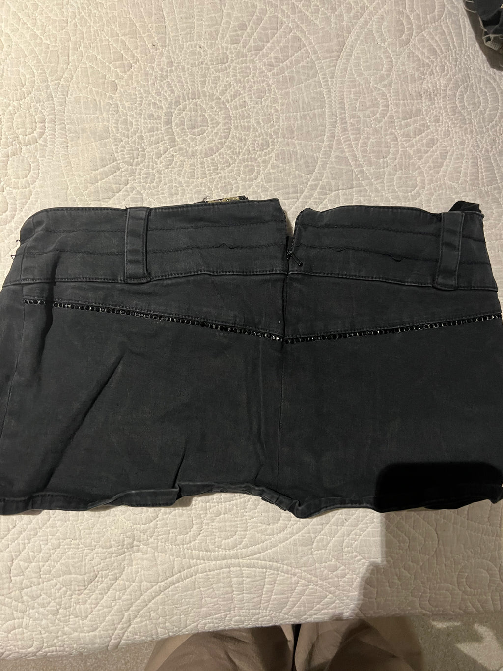 Gold digger denim mini skirt