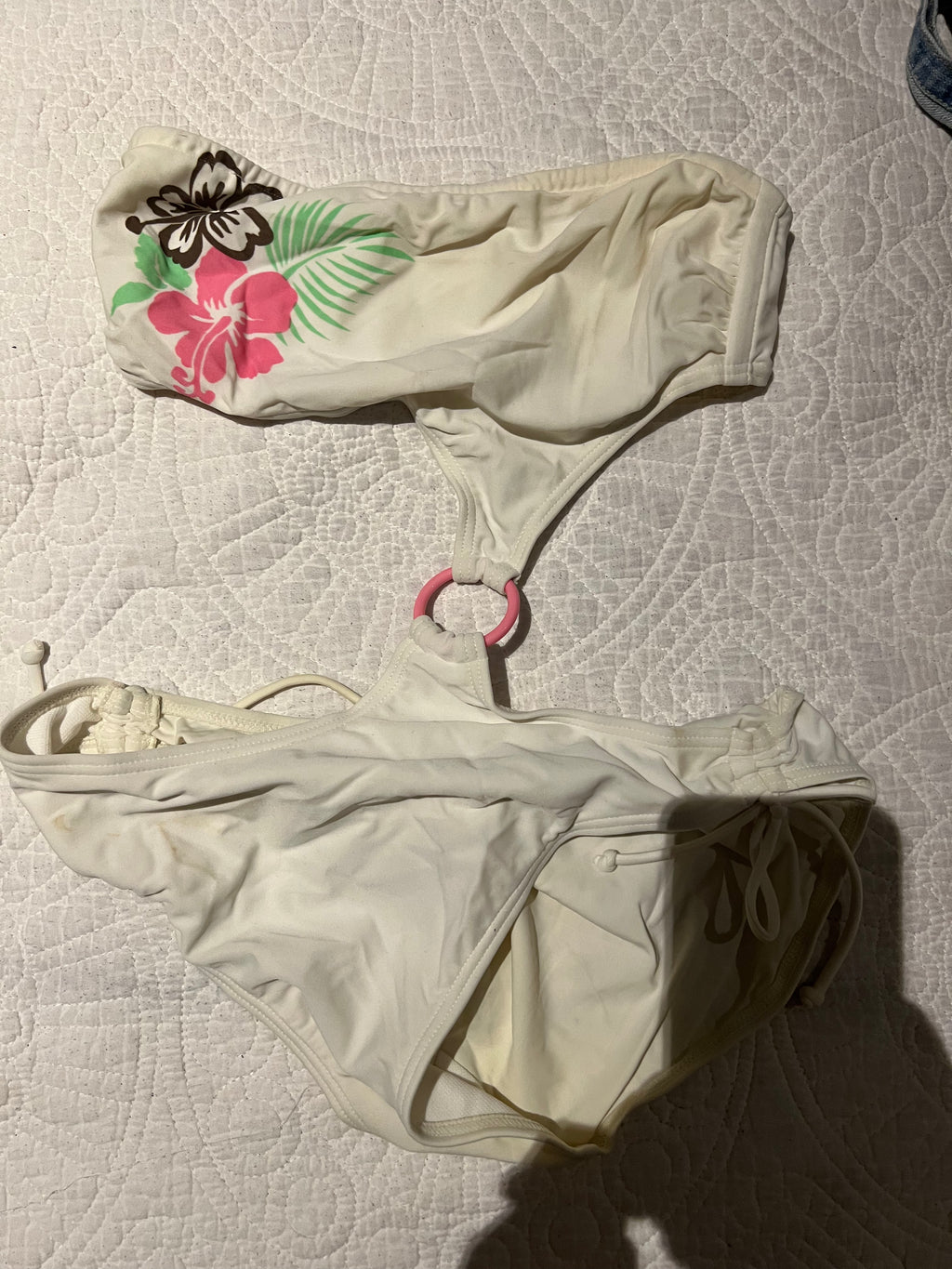 White swim suit