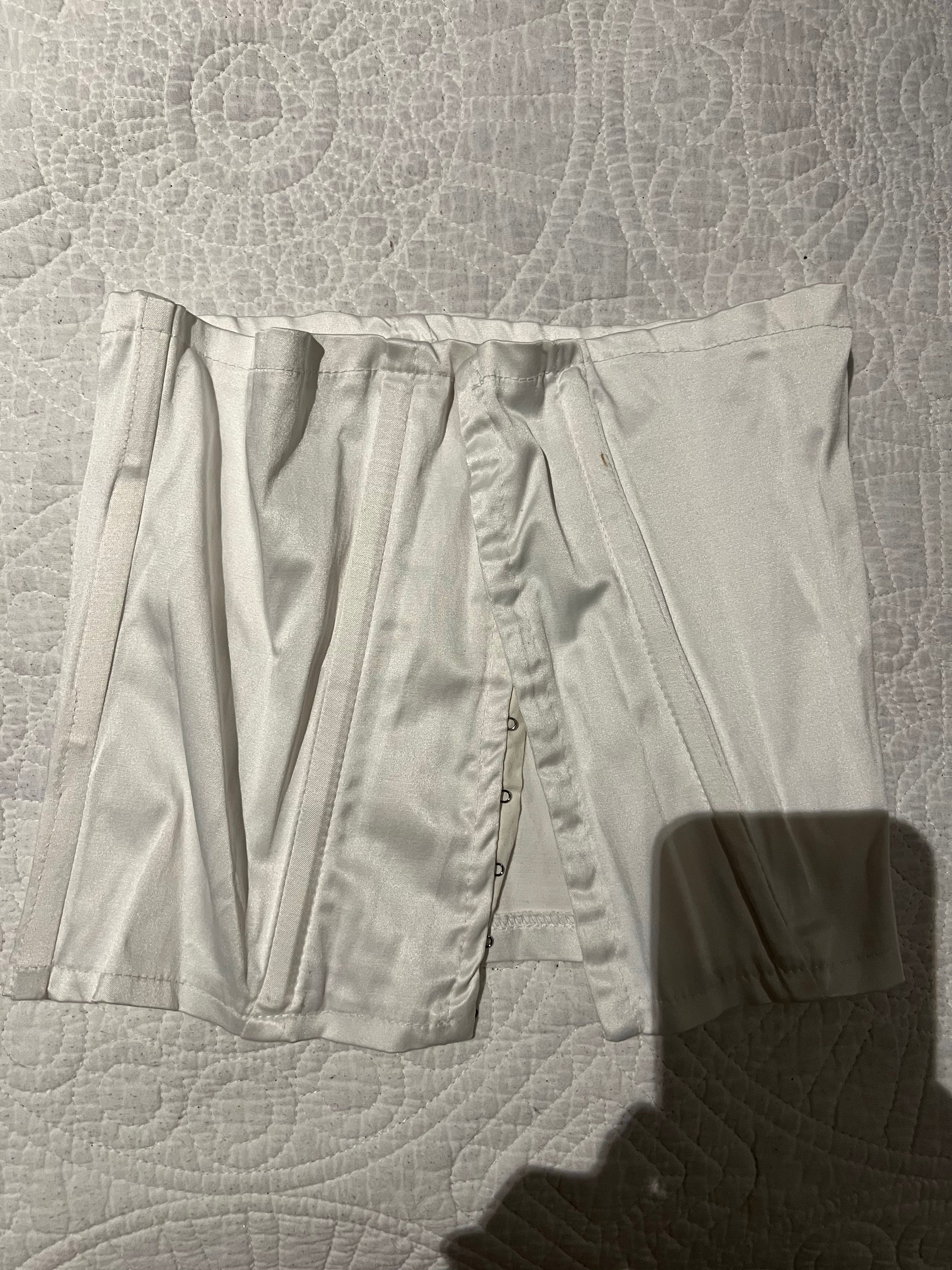 White tube corset