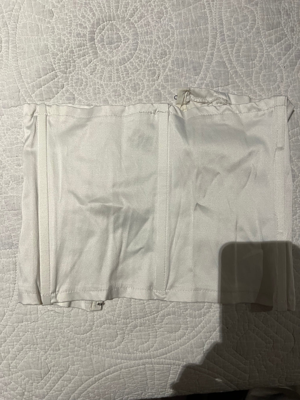 White tube corset
