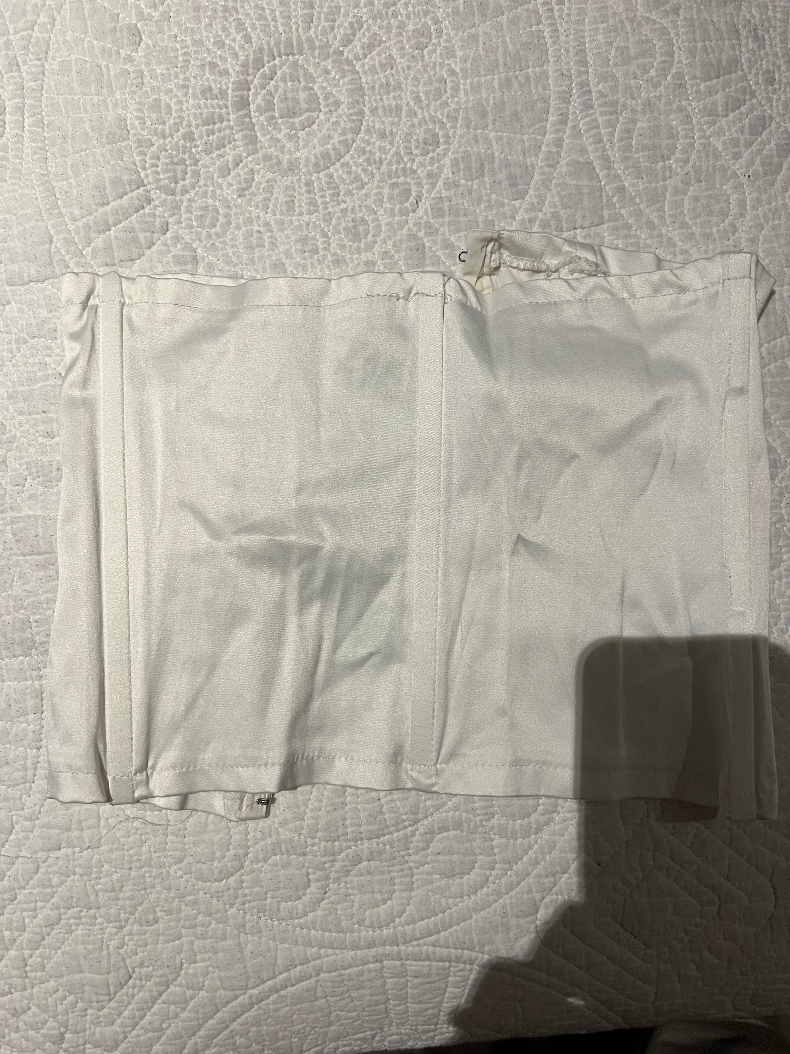 White tube corset