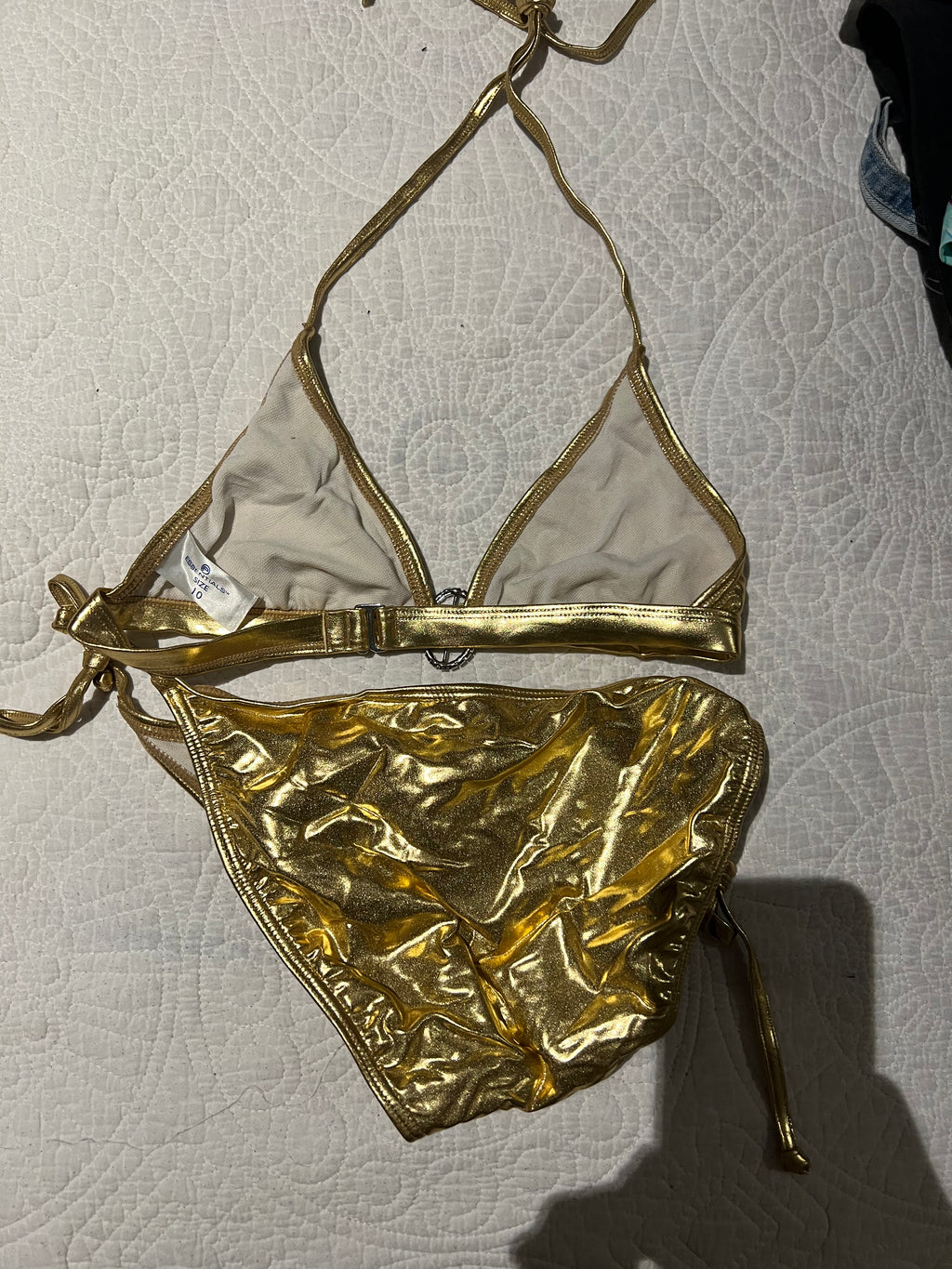Gold bikini