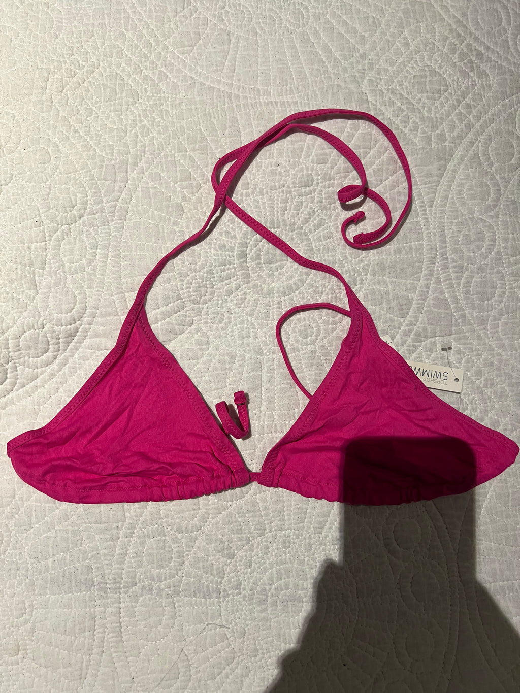 Pink bikini top