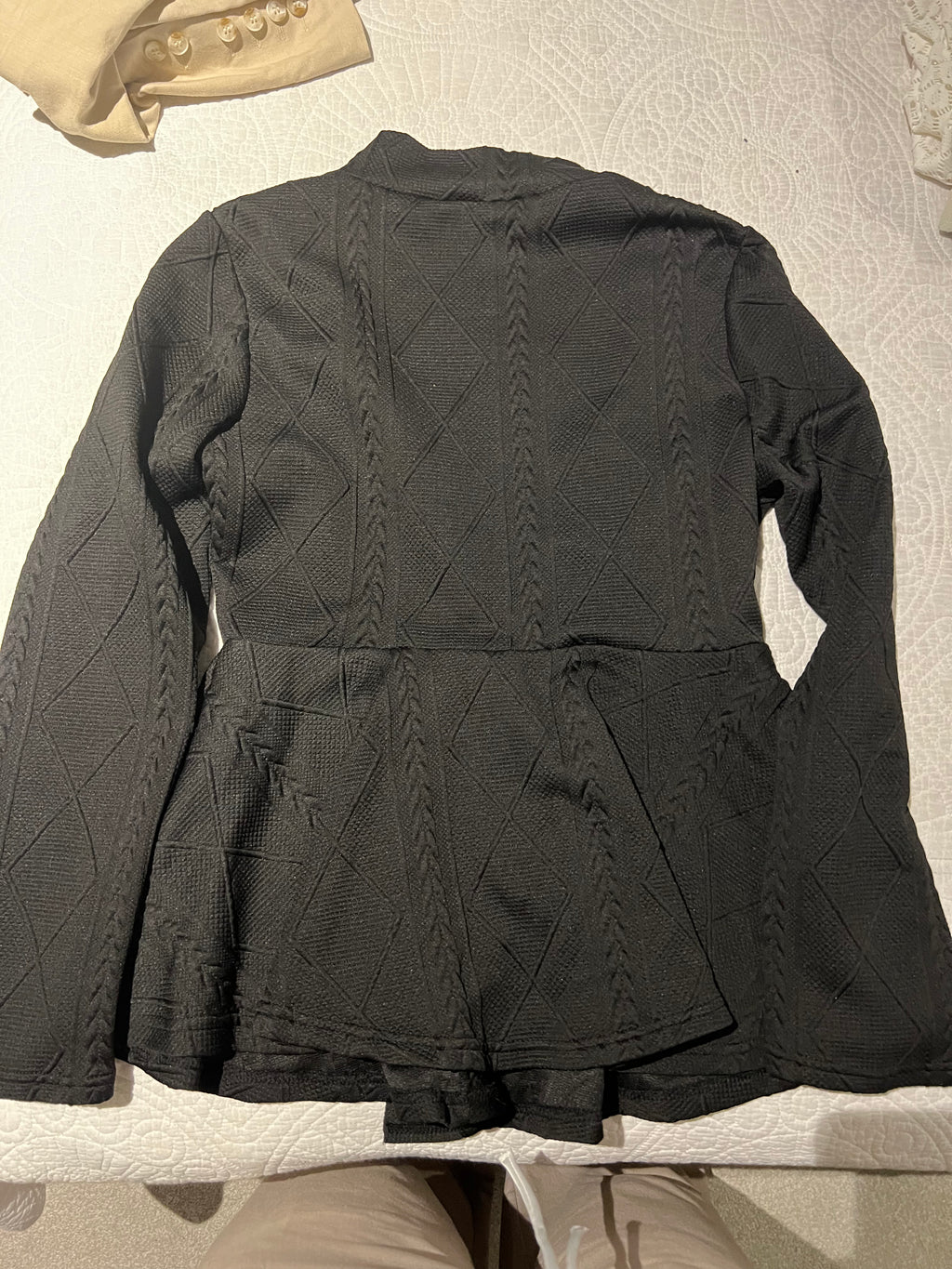 Black textured blazer
