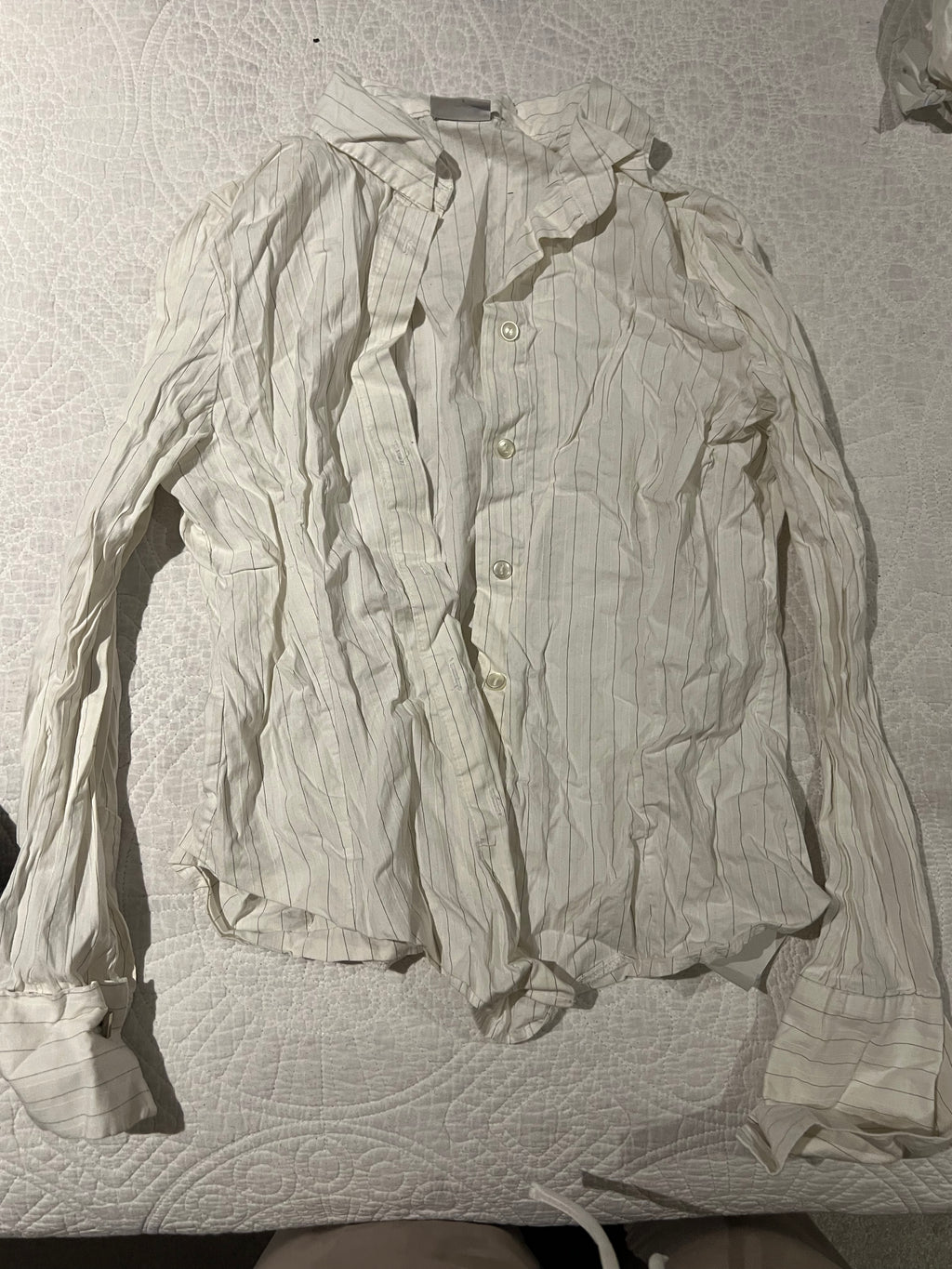 White stripped shirt