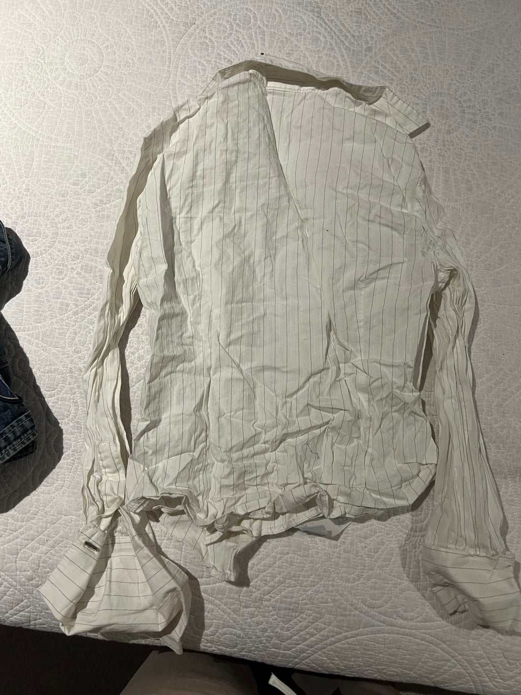 White stripped shirt