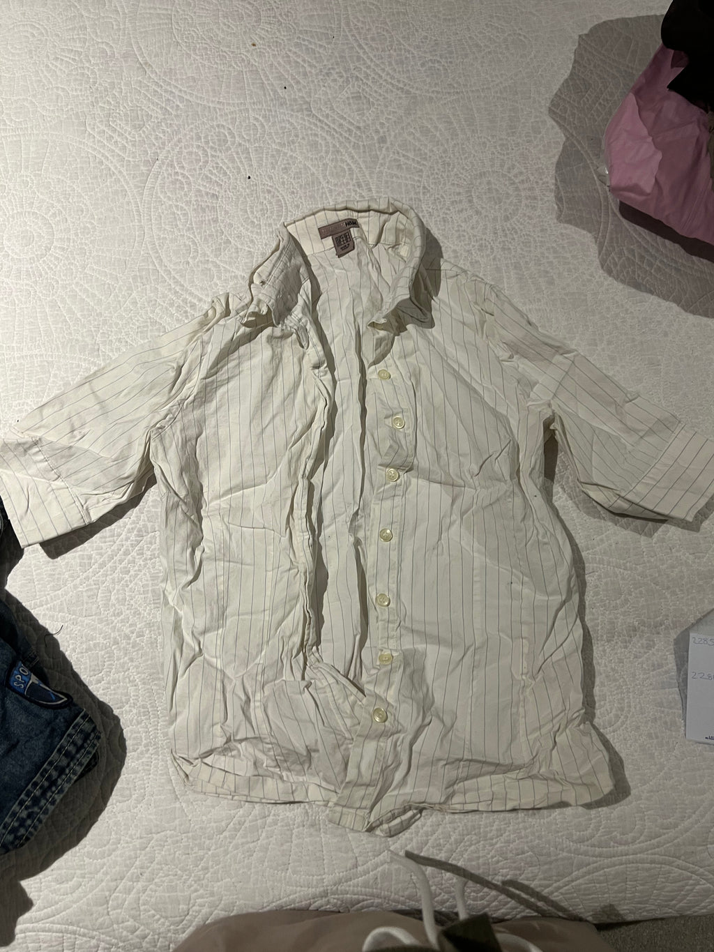 White stripped shirt