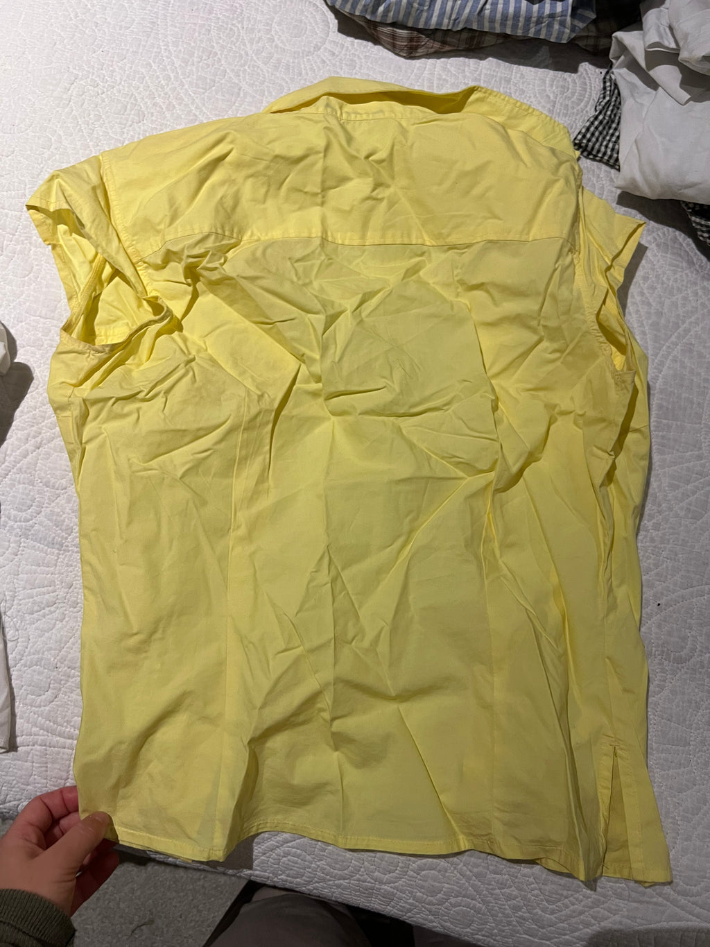 Yellow short sleeve top