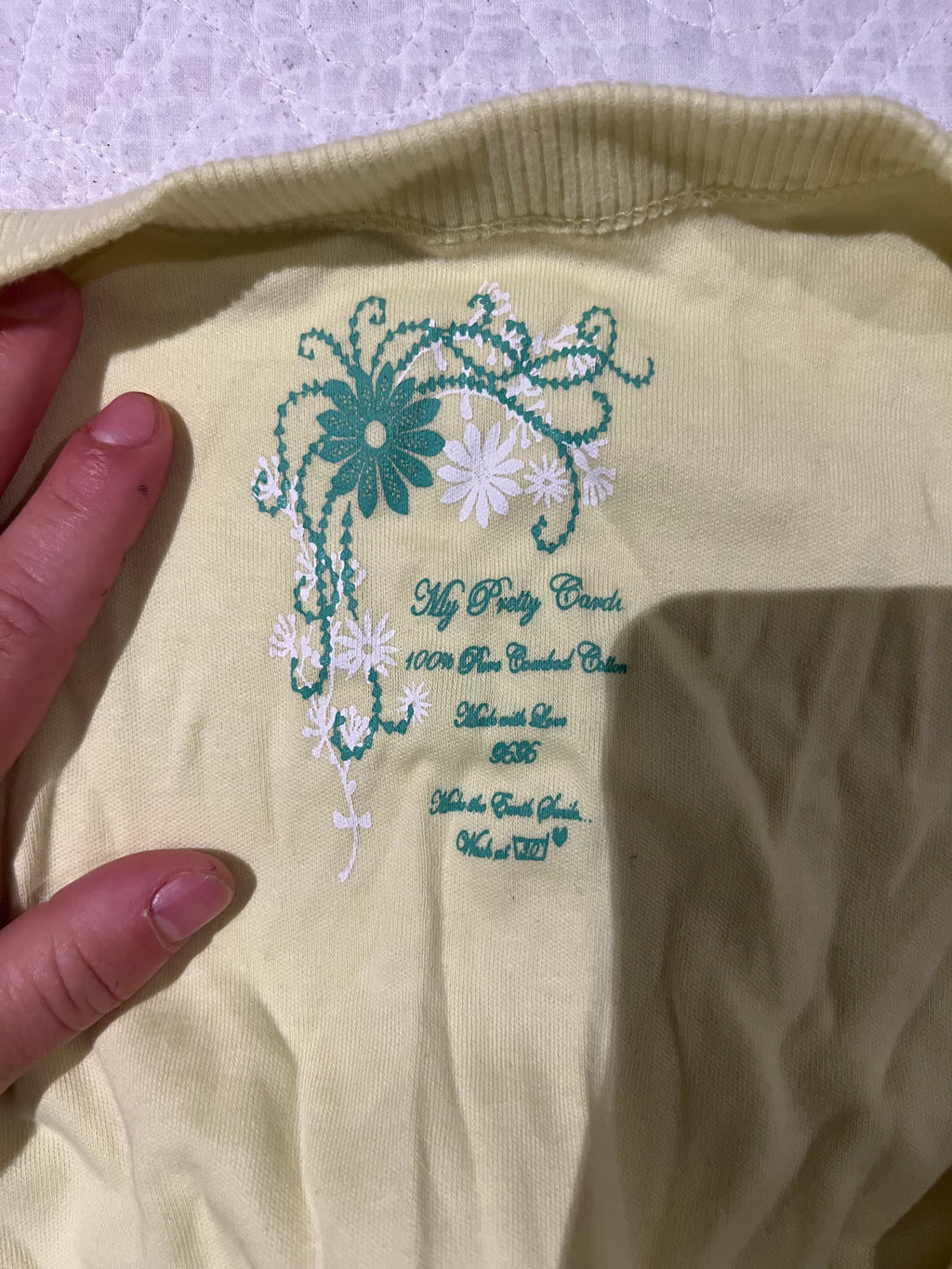 Yellow button up jumper