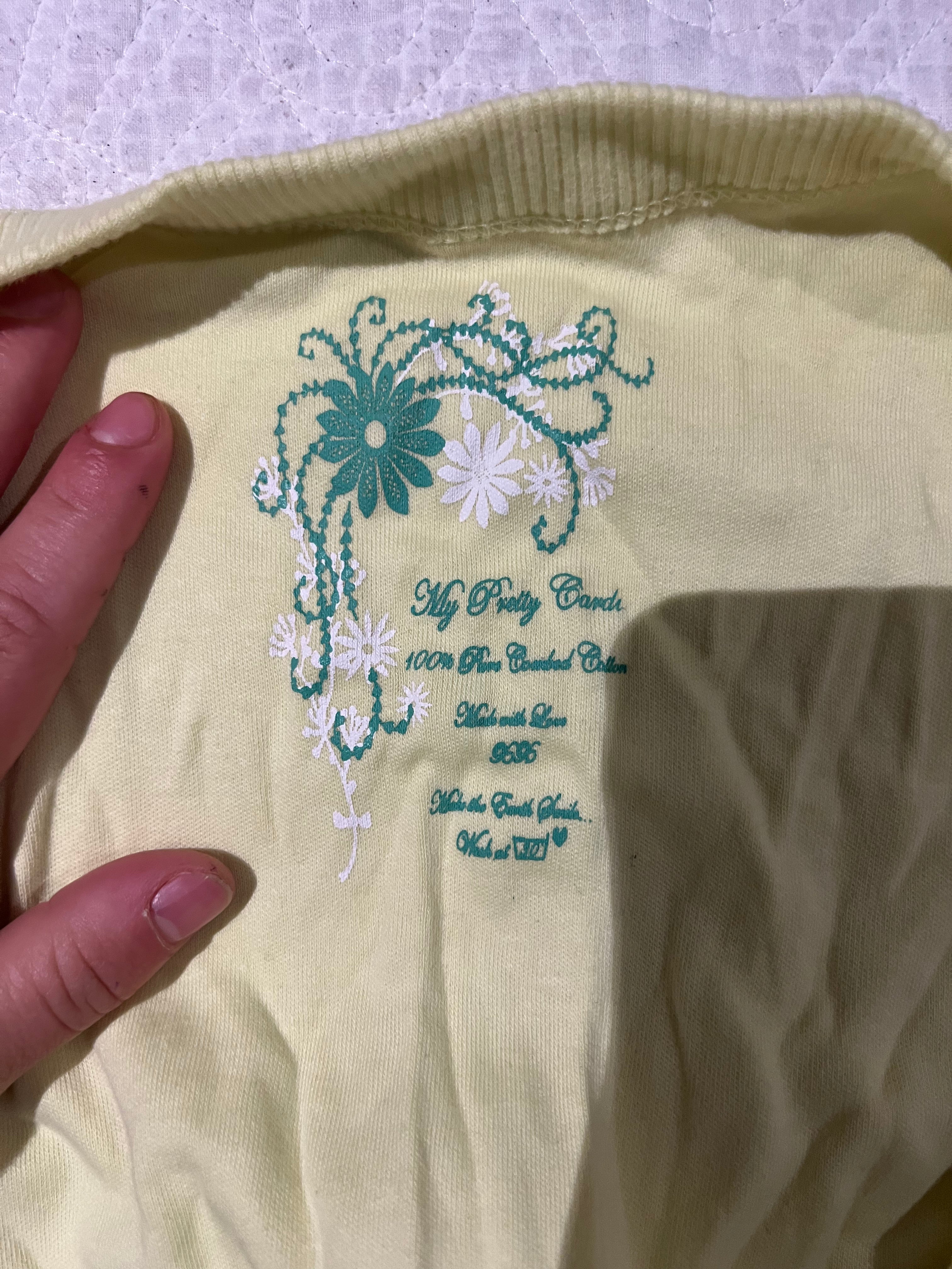 Yellow button up jumper