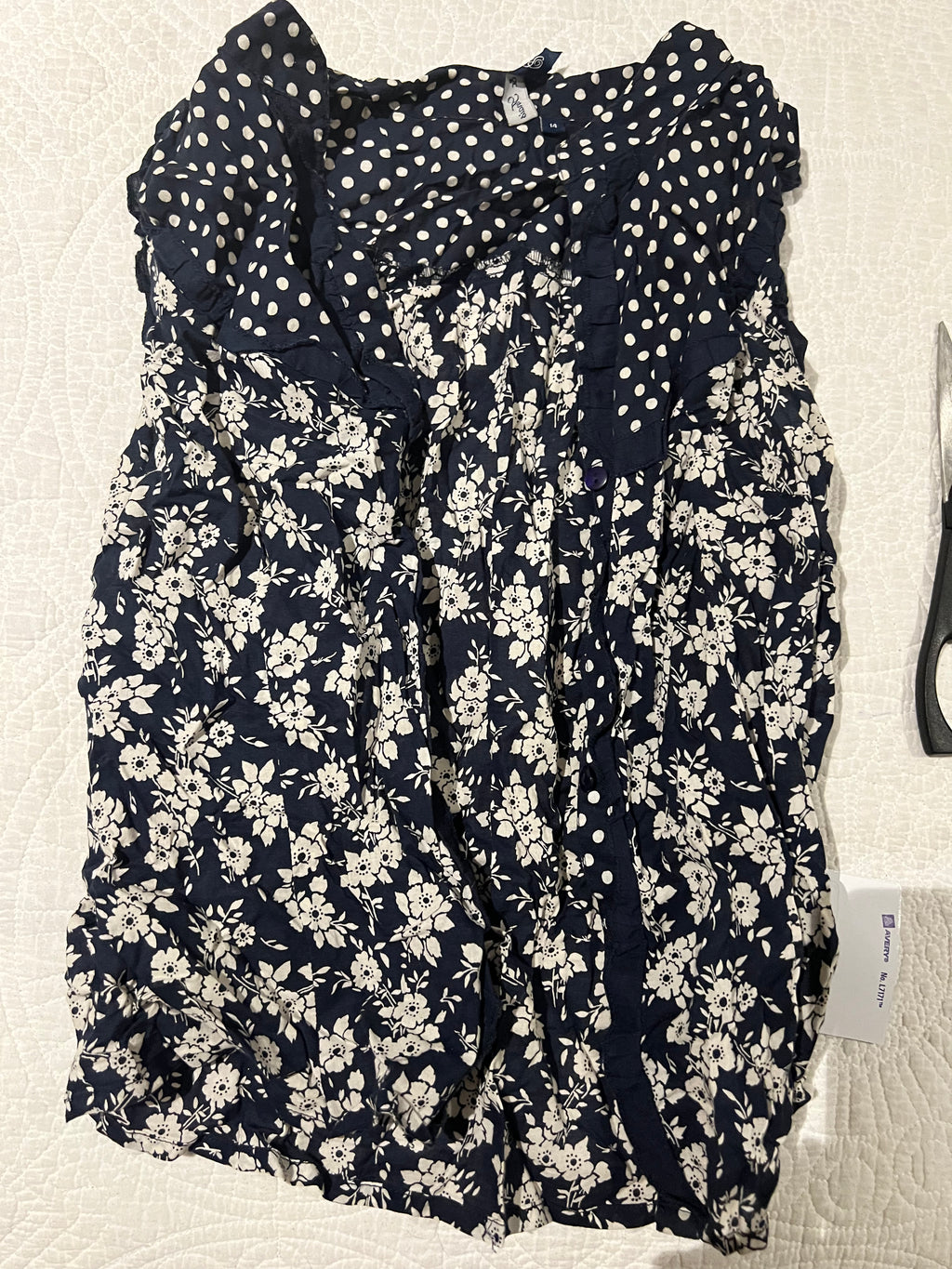 Flower print top