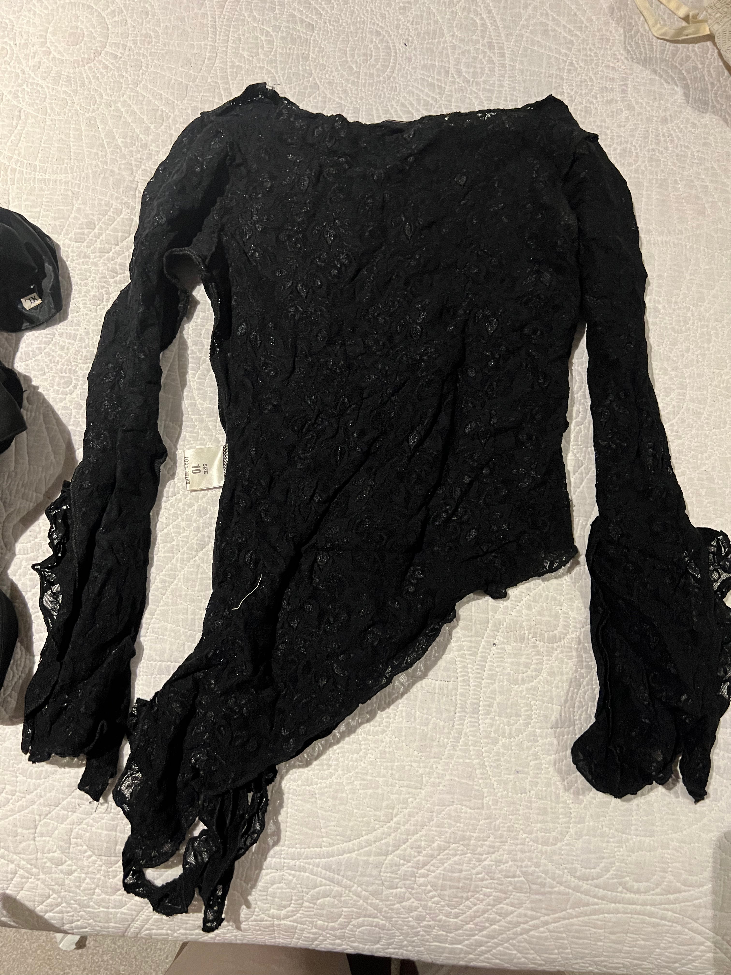 Black asymetrical top