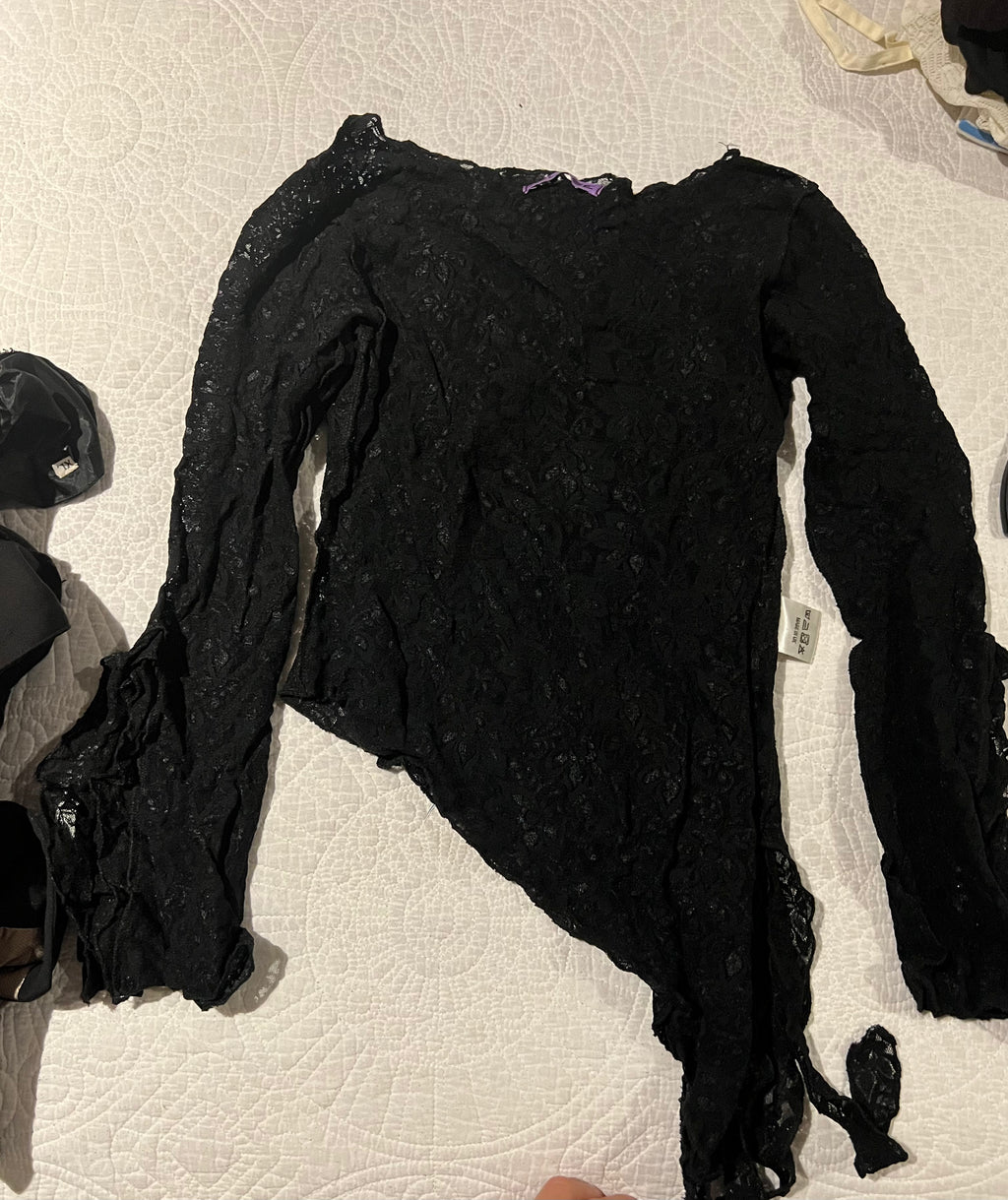 Black asymetrical top