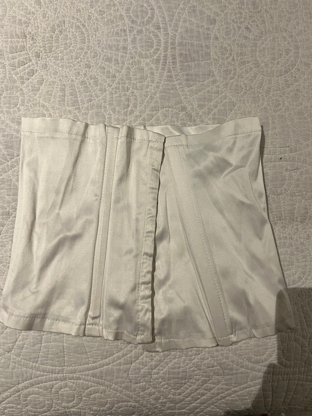 White corset top