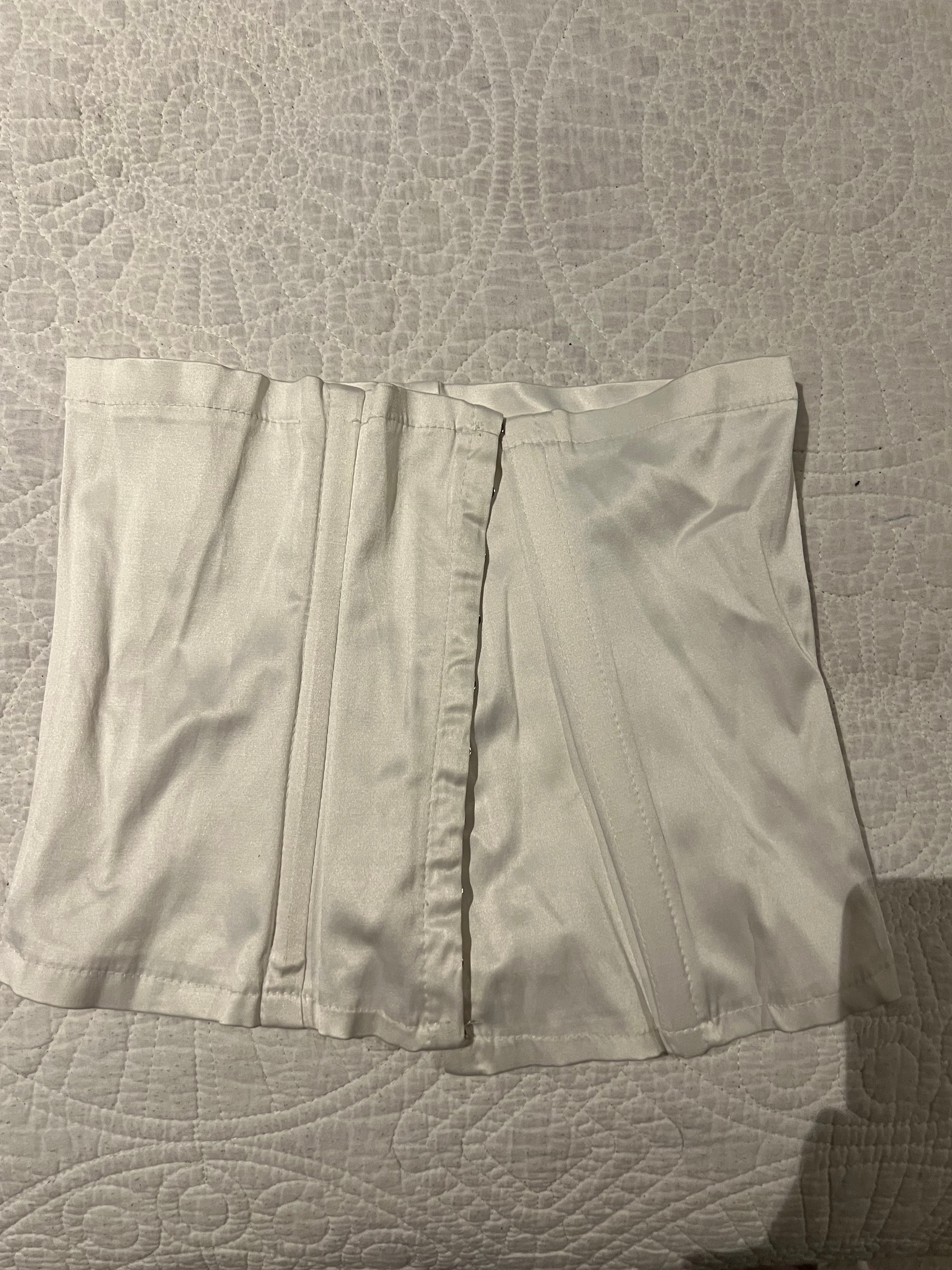 White corset top