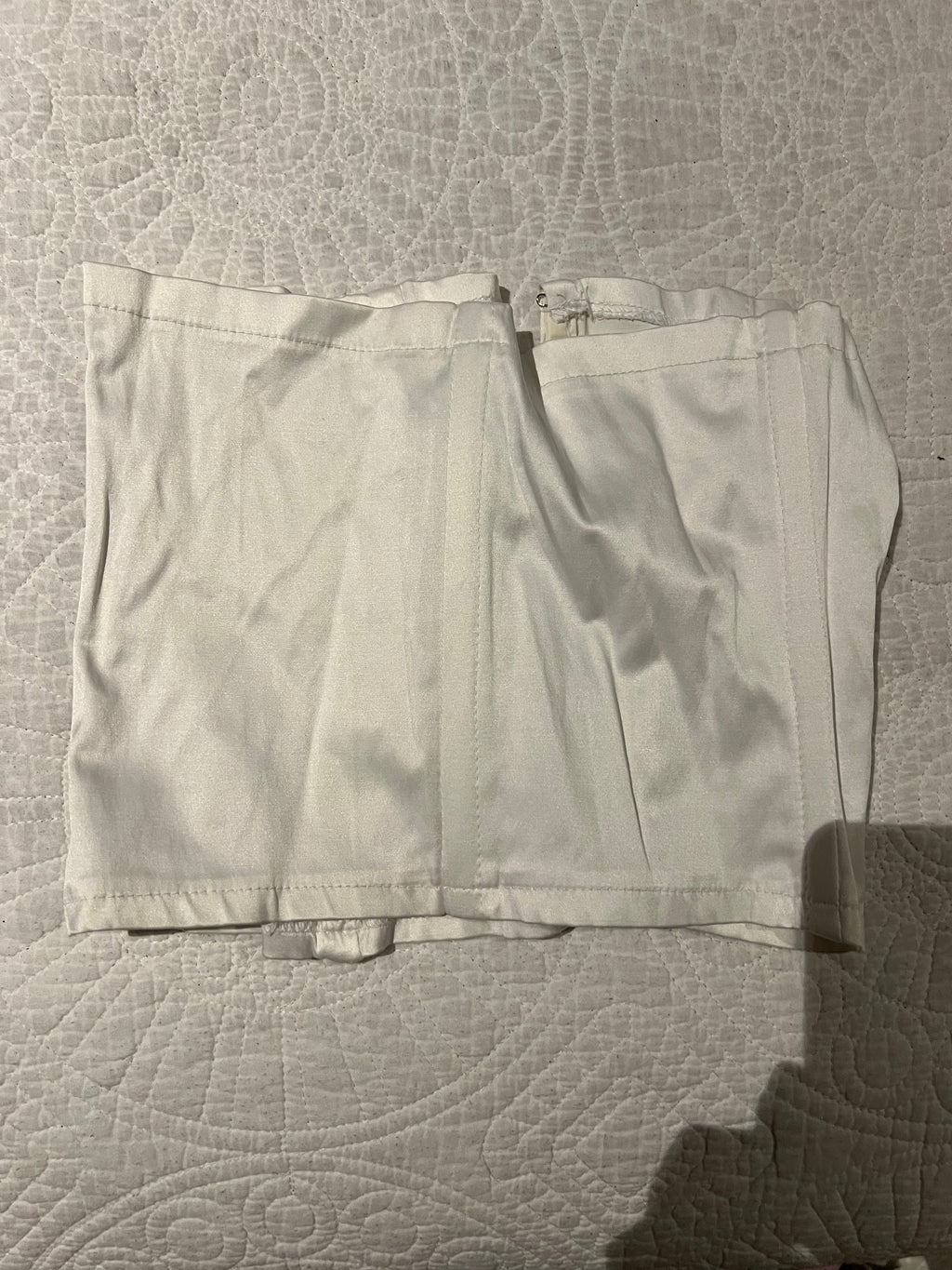 White corset top