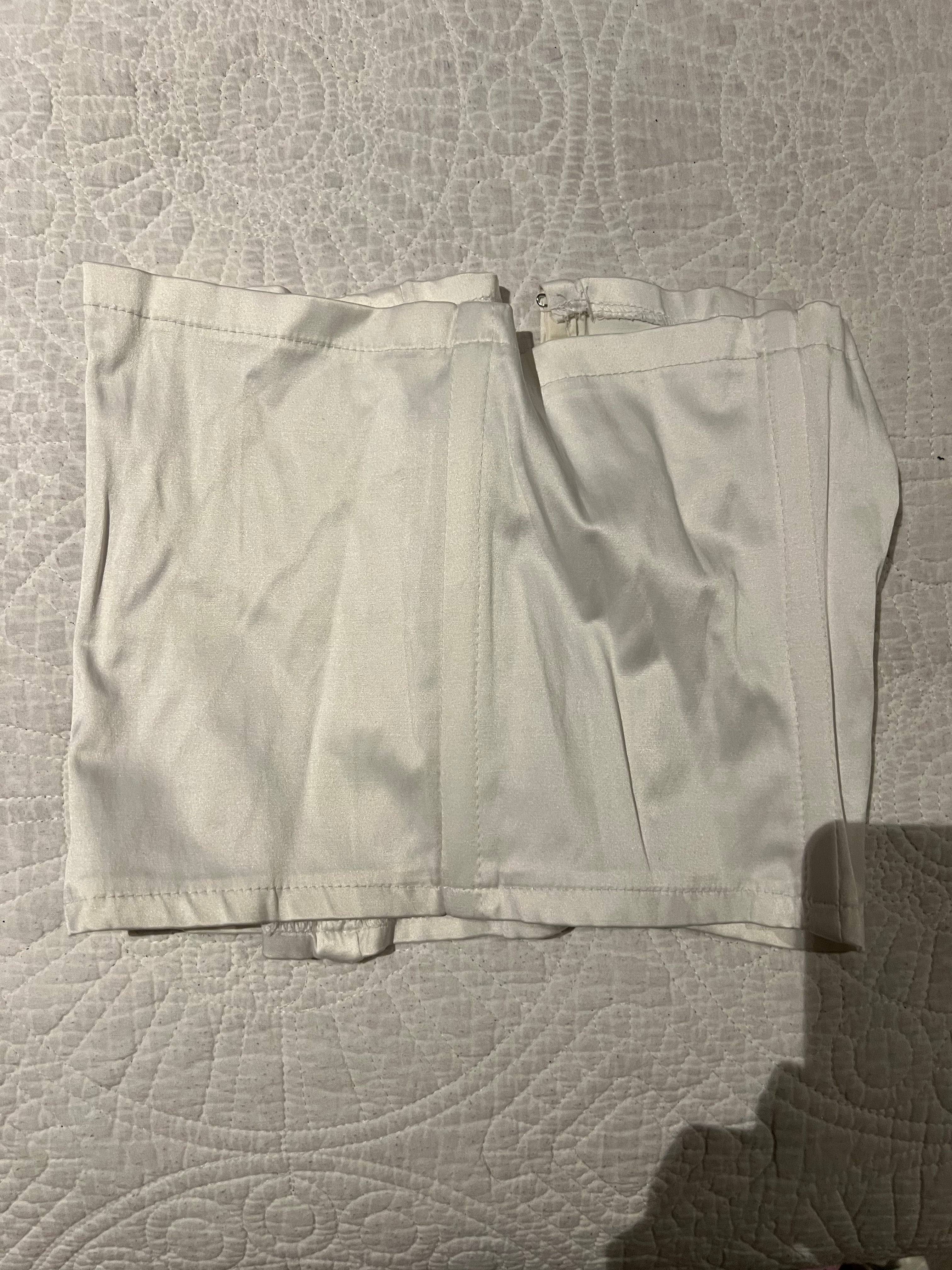 White corset top