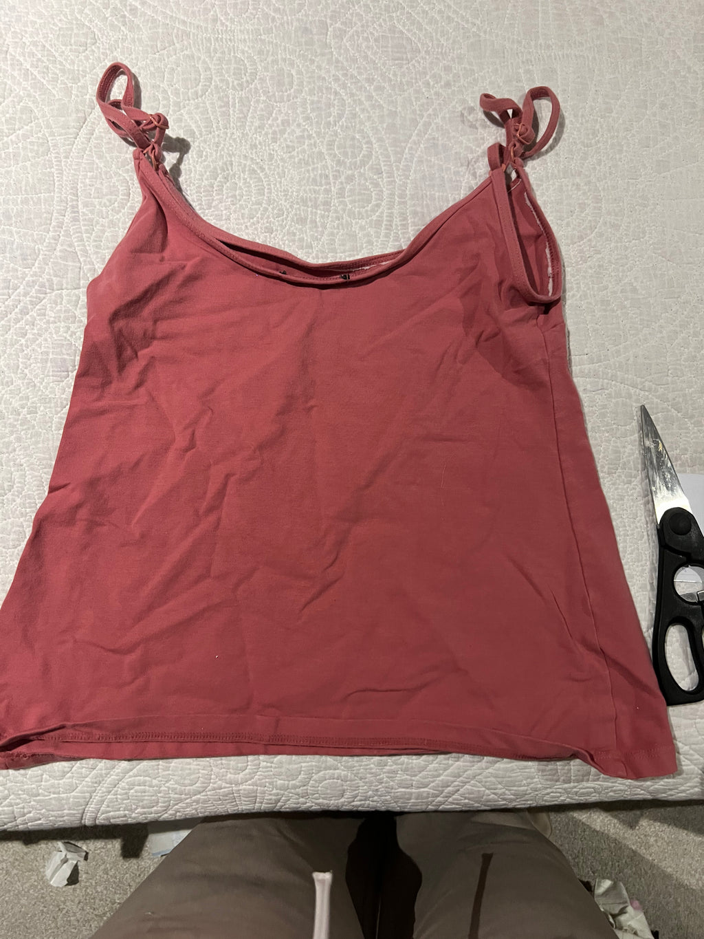 Red vest top