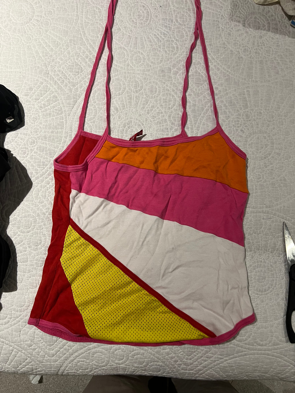 Multi coloured vest top