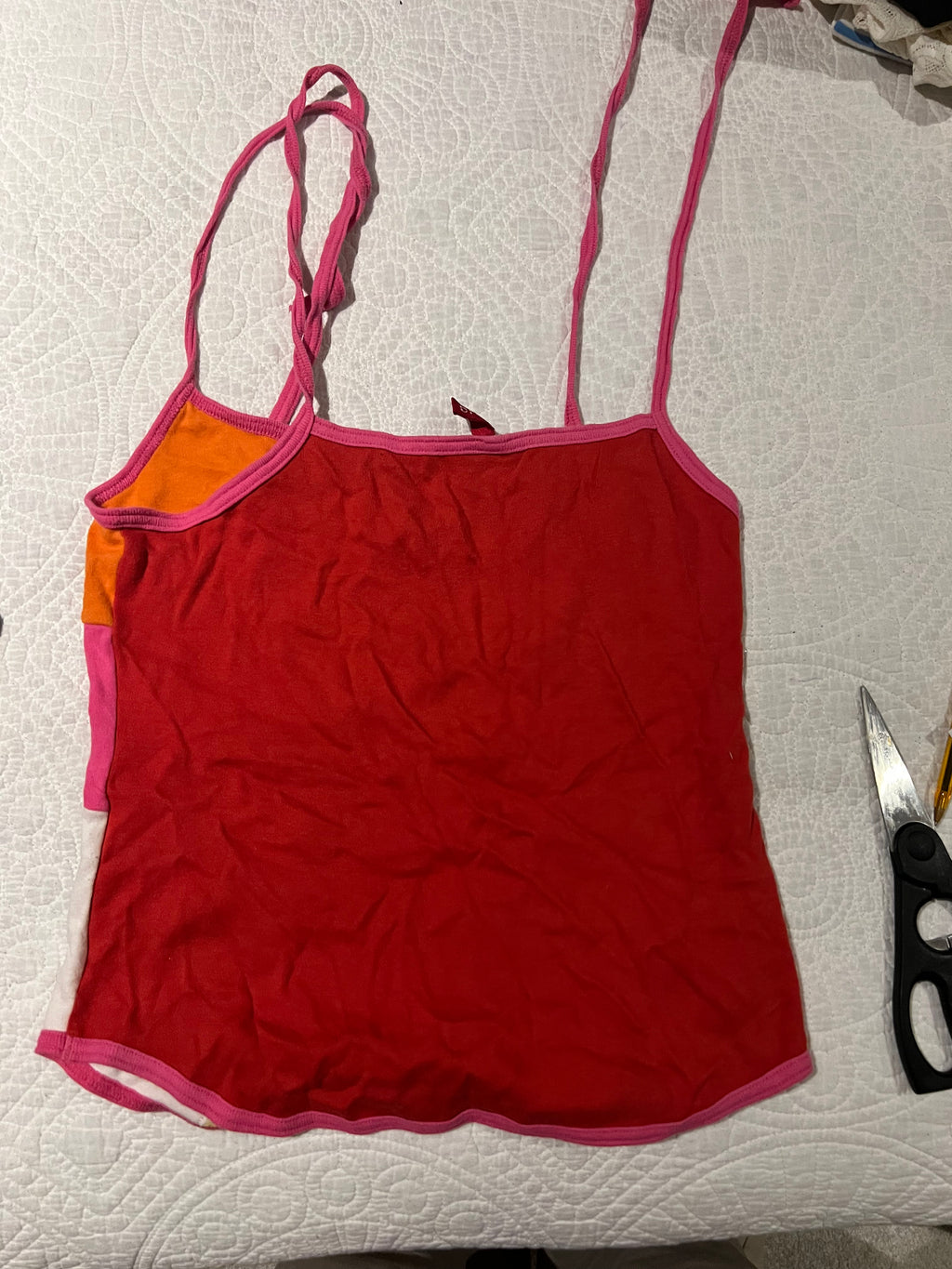 Multi coloured vest top