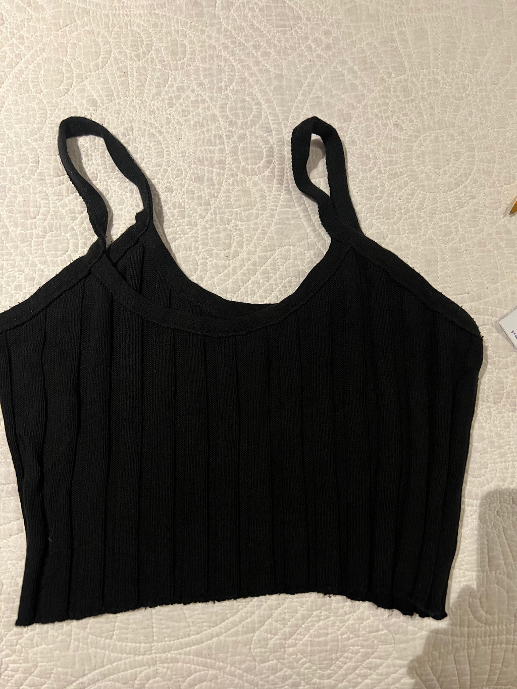 Black crop top